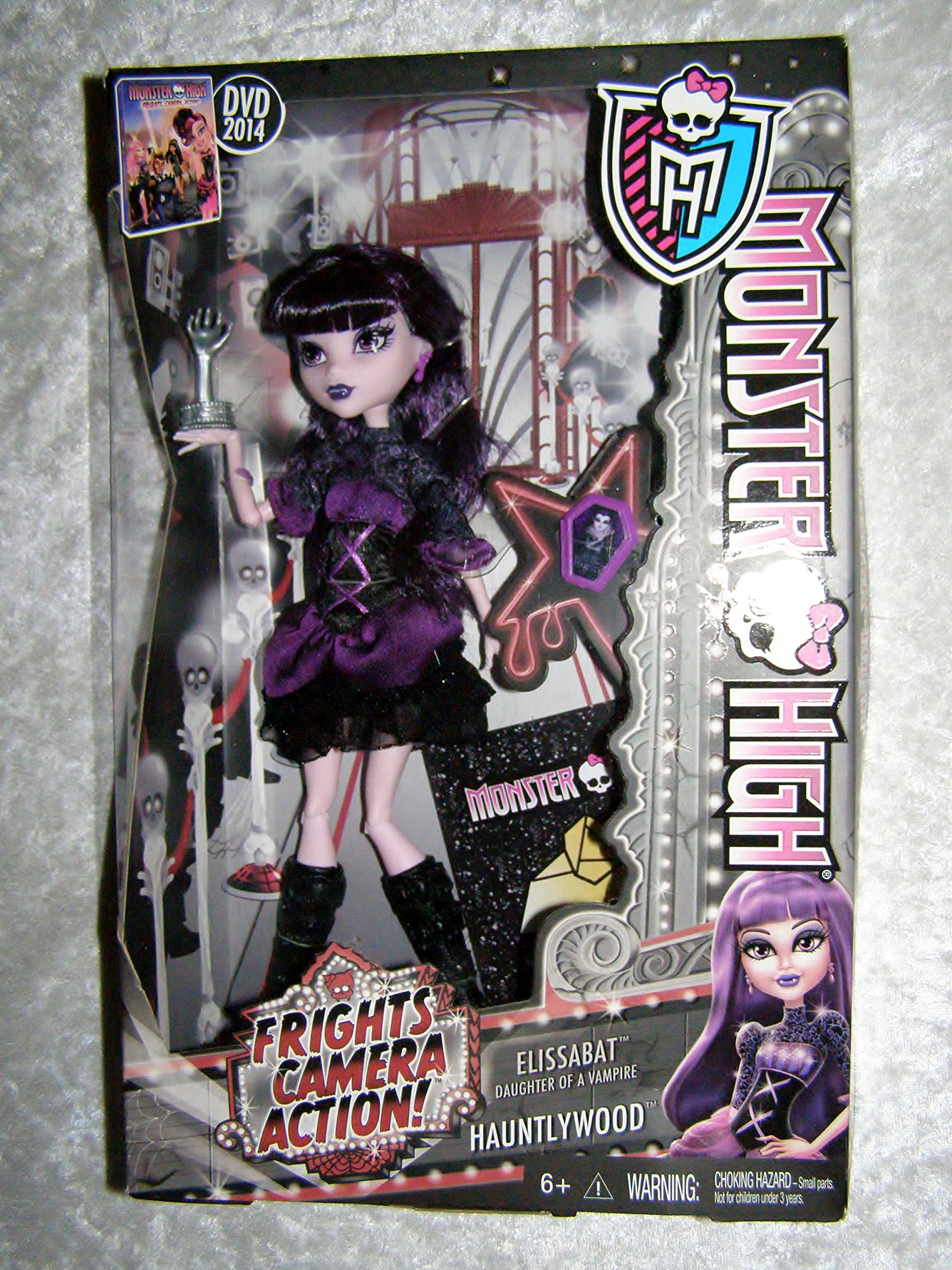 Monster High Frights Camera Action Elissabat Doll - Collectible Fashion Doll for Kids & Fans - Perfect for Playtime, Display & Gifting