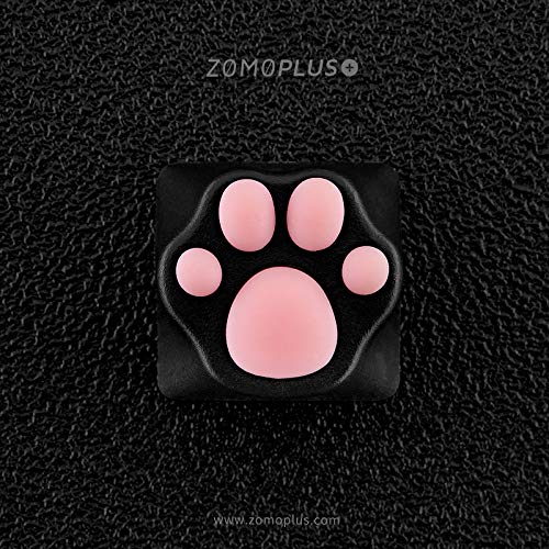 Custom Gaming Keycaps - Cat Paw Shape ABS Keycaps for Mechanical Keyboards (Black/Pink) | Perfect for ESC Key & Cute Keyboard Setup | Ideal for Gamers, Streamers & Office Workers