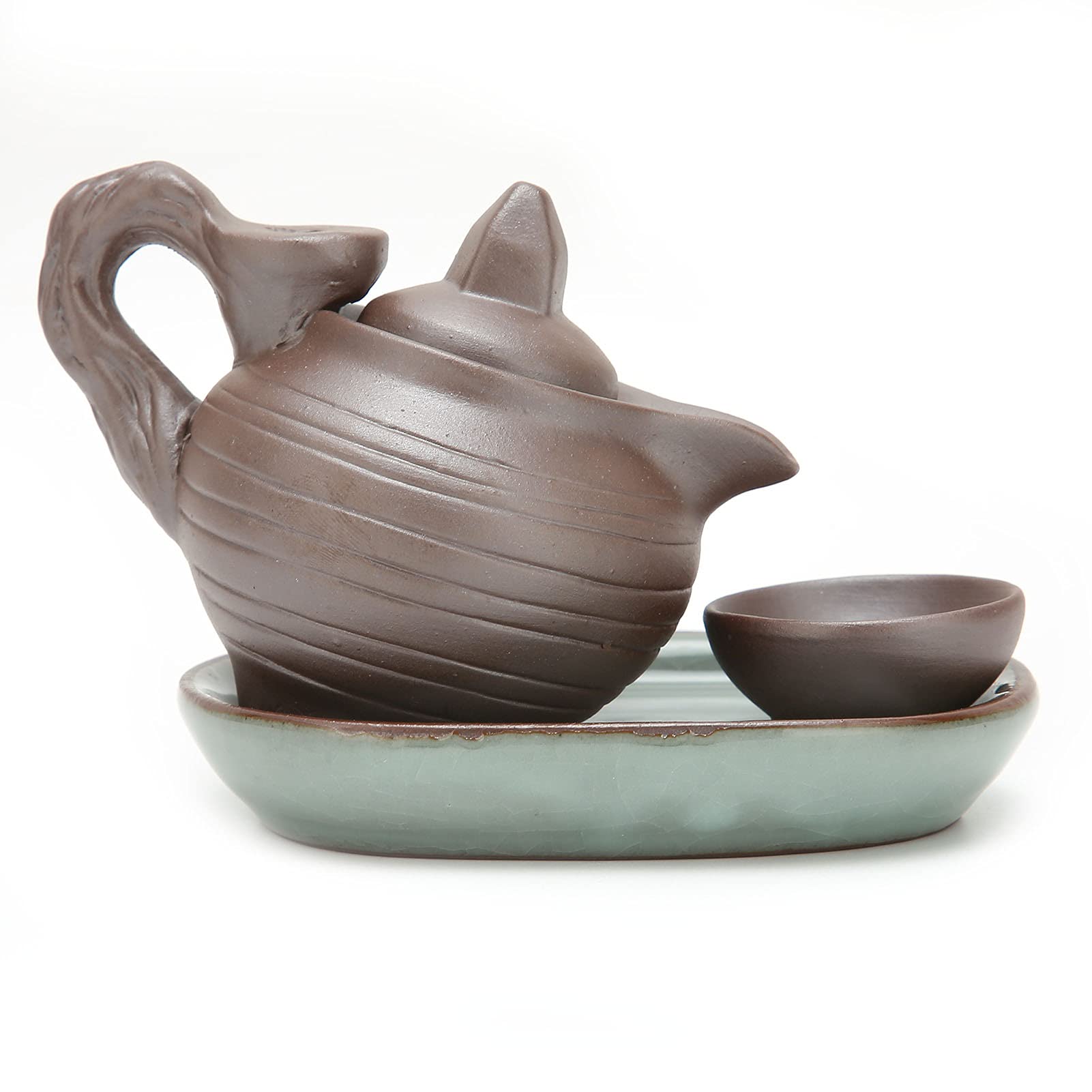 01 Durable Teapot-Shaped Backflow Incense Holder - Elegant Aromatherapy Decor for Living Room, Office & Bedroom | Perfect for Relaxation, Meditation & Home Fragrance