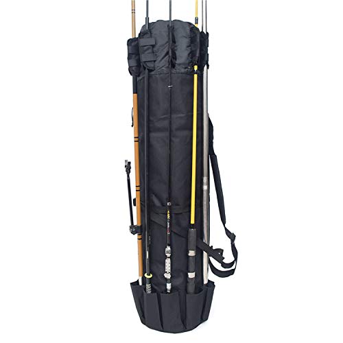 KW-Joey Multi-Functional Fishing Rod Storage Bag - Waterproof Shoulder/Carrying Case for Saltwater & Freshwater Fishing - Perfect for Travel, Boat Trips & Shore Fishing
