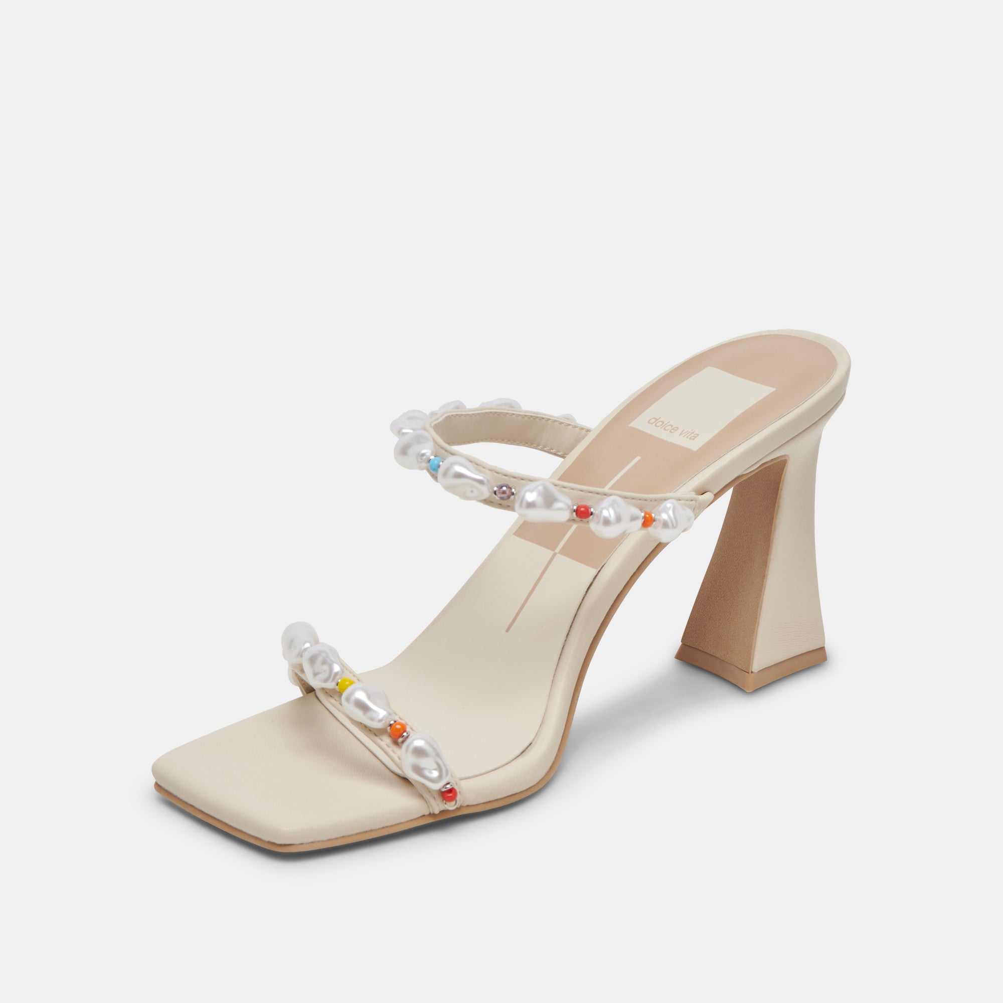Naja Pride Heels with Rainbow Pearls - Stylish Women's High Heels for LGBTQ+ Pride, Parties, and Special Occasions