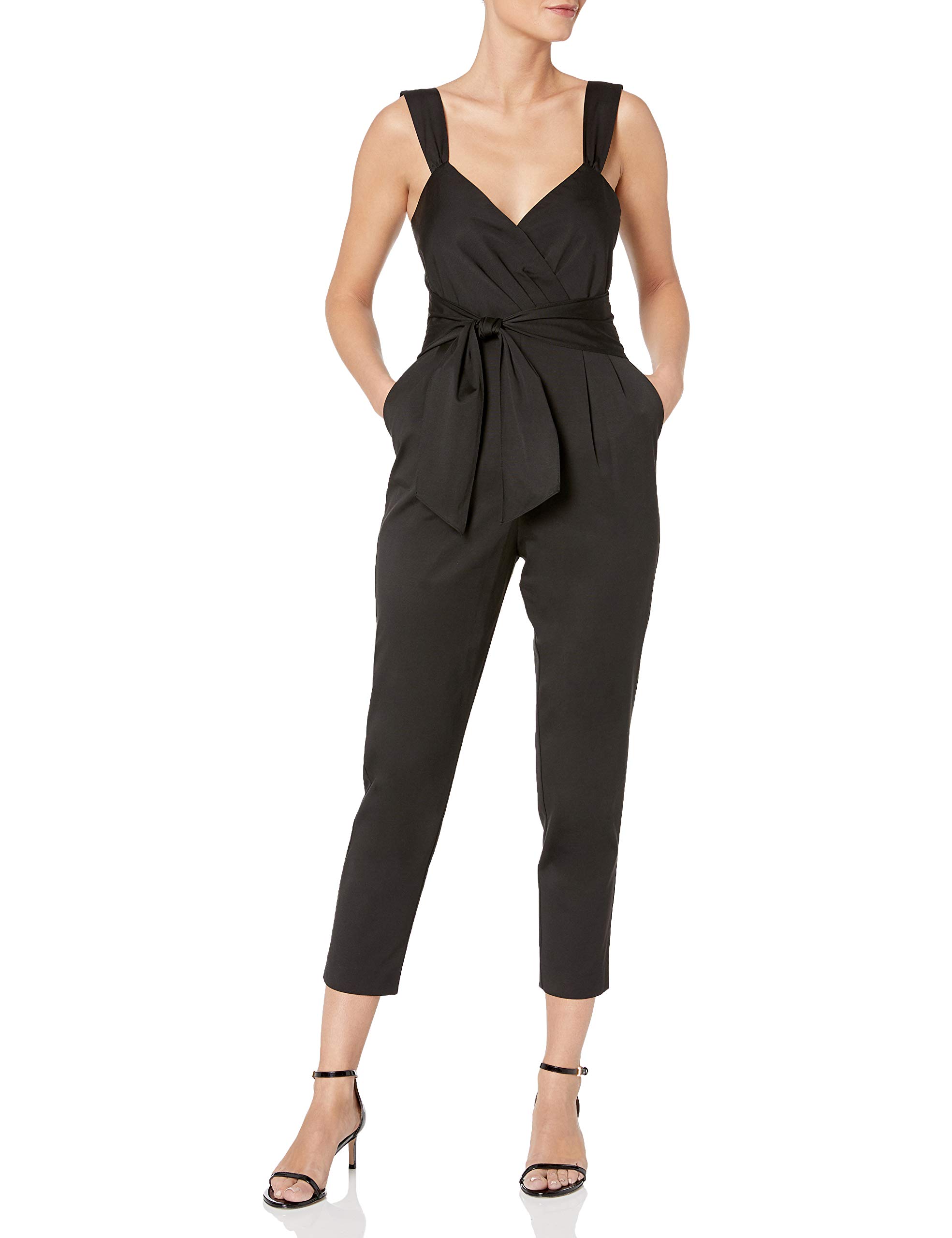 Rebecca Taylor Women's Sleeveless Ottoman Jumpsuit - Stylish Summer Romper for Beach, Party & Casual Wear | Comfortable & Fashionable One-Piece Outfit