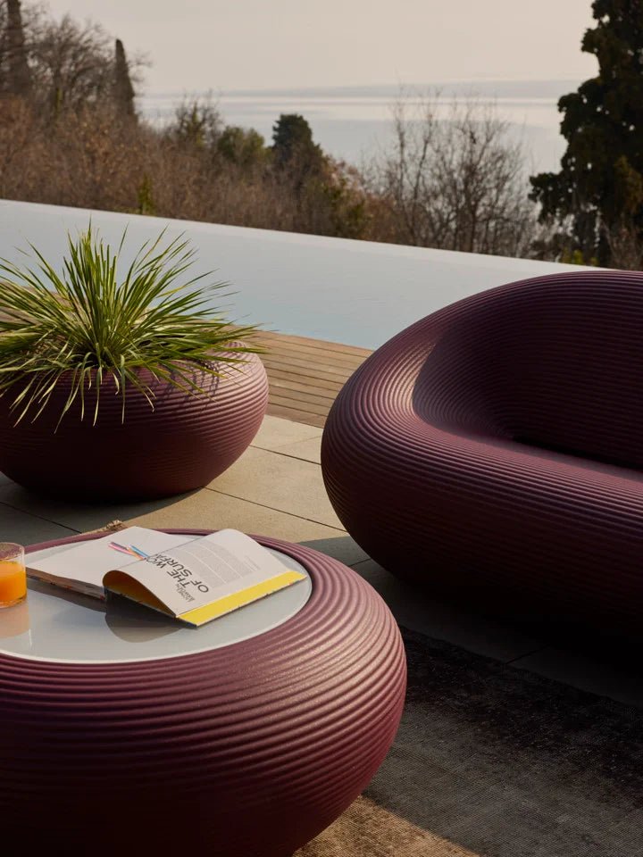 Qeeboo Nami Low Table - Modern Wave-Inspired Coffee Table for Living Room, Lounge & Office Decor