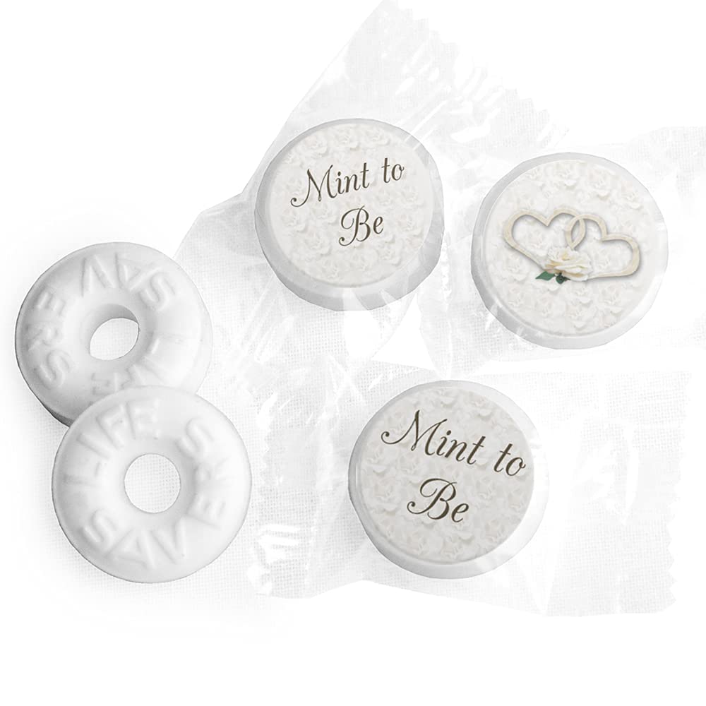 Wedding Favor Mints & Stickers Set - 335 LifeSavers Mints & 324 Custom Stickers for Bridal Showers, Rehearsal Dinners & Guest Favors - Perfect for Wedding Parties, Anniversary Celebrations & Special Events