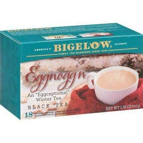 Bigelow Eggnogg'n Tea - 20 Tea Bags | Holiday Spiced Black Tea | Perfect for Christmas Celebrations & Cozy Winter Evenings