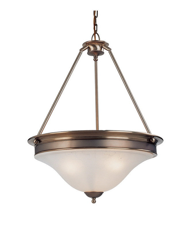 Z Lite Lighting 309P 3-Light Modern Pendant Chandelier in Burnished Nickel & Chocolate Finish - Perfect for Dining Room, Kitchen Island or Entryway Lighting