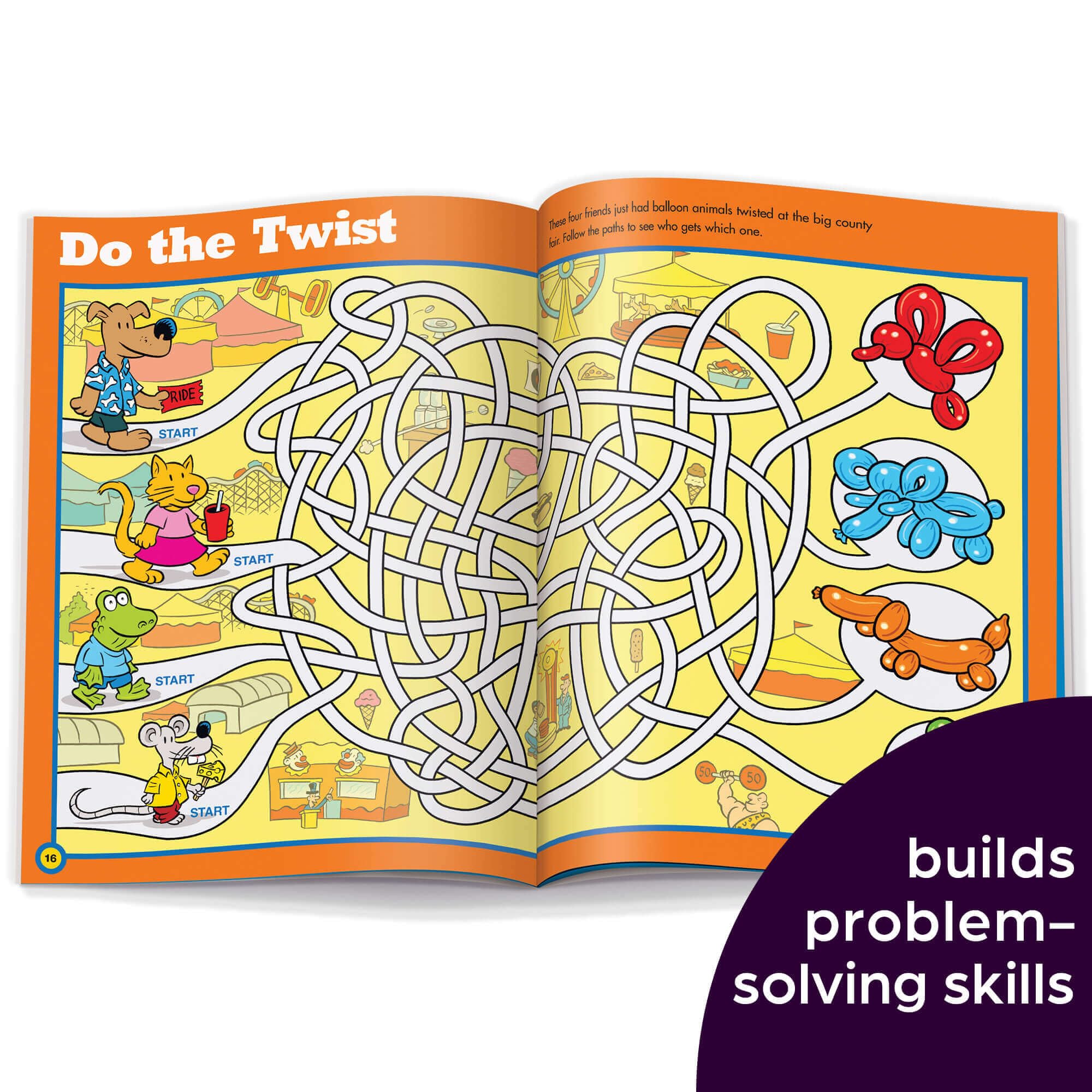 Amazing Mazes Beginner Activity Books for Kids Ages 3-6 | 2-Pack of 144 Page Screen-Free Puzzle Books | Fun & Challenging Learning Games for Preschoolers | Perfect for Travel, Rainy Days & Classroom Activities