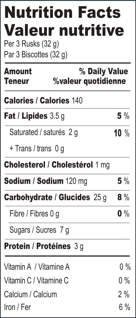 BRITANNIA Toastea Milk Rusk 19.75oz (560g) - Crispy Crunchy Milk Biscuits - Perfect for Breakfast, Tea Time & Snacking - Delicious with Coffee or Tea - Pack of 6 - Great for Office, School & Travel Snacks