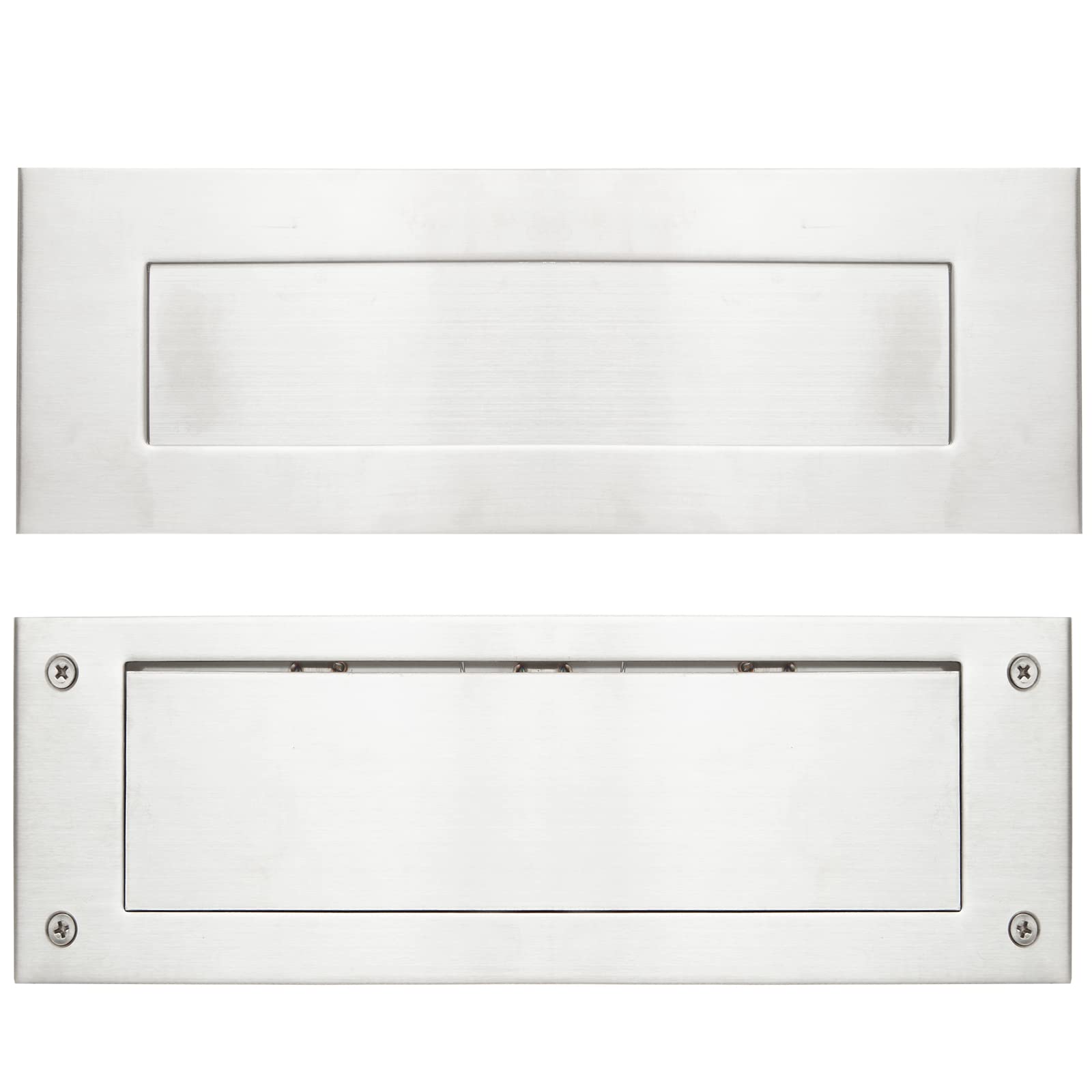 Premium 304 Stainless Steel Mail Slot for Front Doors - Victorian Style Letter Box Plate (13
