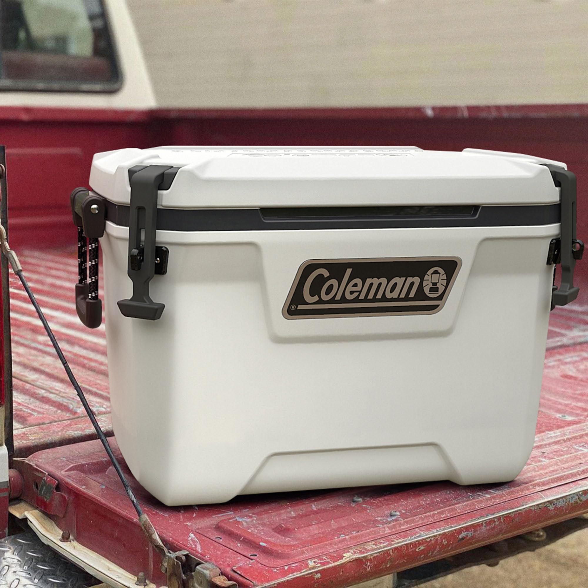 Coleman Convoy Series 55 Quart Cooler - Heavy Duty Rolling Cooler with Wheels for Camping, Beach, Picnics & Outdoor Adventures - Ice Retention up to 5 Days