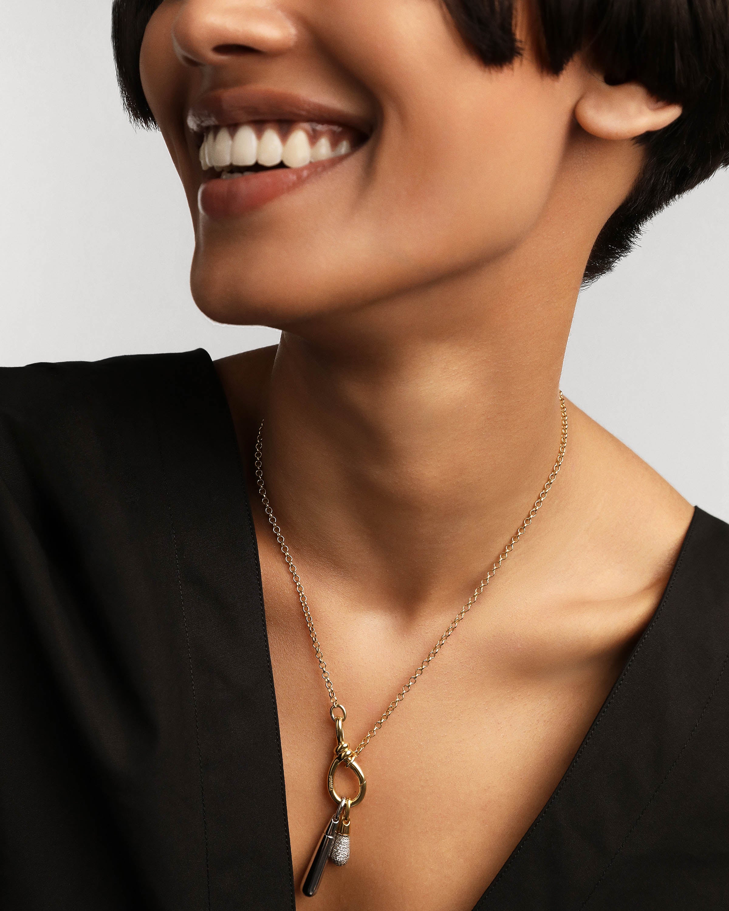 Large Drop Silver Pendant Necklace for Women - Elegant Sterling Silver Jewelry Gift for Her - Perfect for Parties, Weddings & Everyday Wear