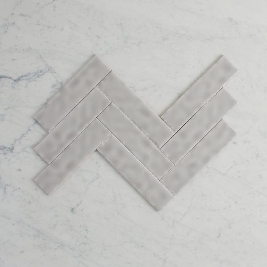 Premium Newport Gloss Mini Subway Grey Tile - 3x6 Inch Ceramic Wall Tile for Kitchen Backsplash, Bathroom & Shower - Waterproof & Easy to Clean