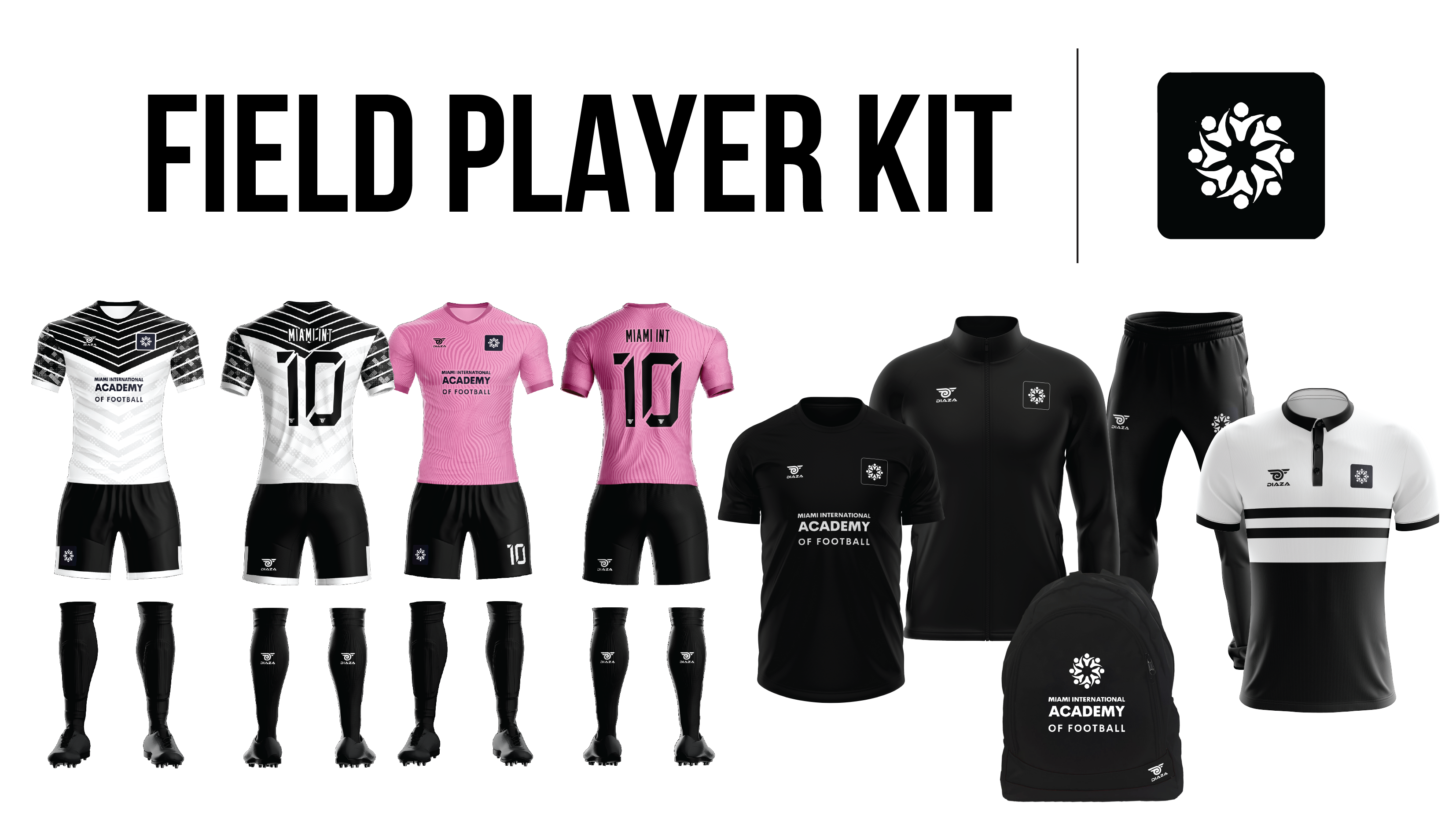 Miami International Academy Soccer Jersey - Men's & Women's Field Player Kit - Breathable Performance Football Shirt for Training & Matches