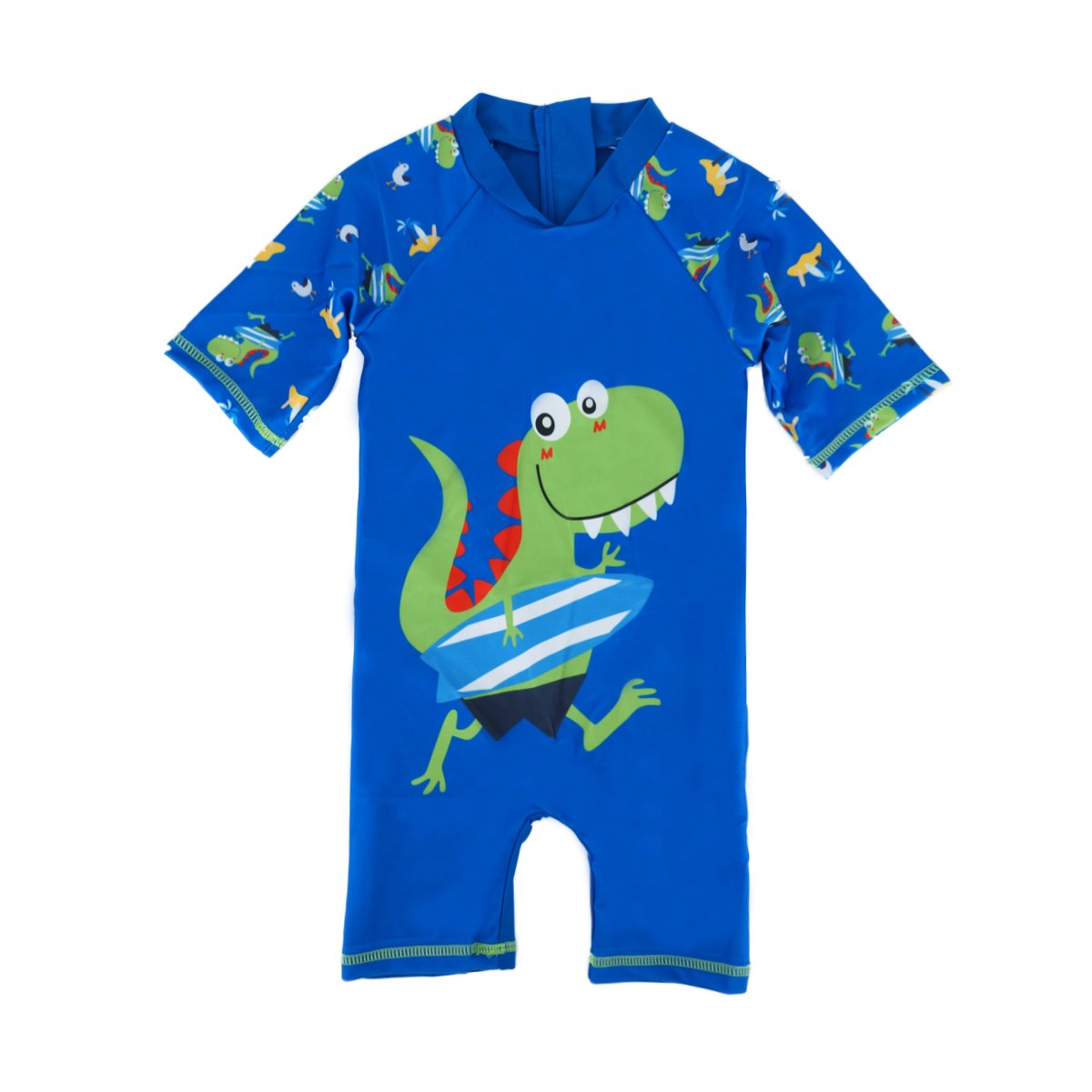 Boys UPF 50+ One Piece Rash Guard Swimsuits for Kids - Sun Protection Swimwear for Beach, Pool & Water Sports