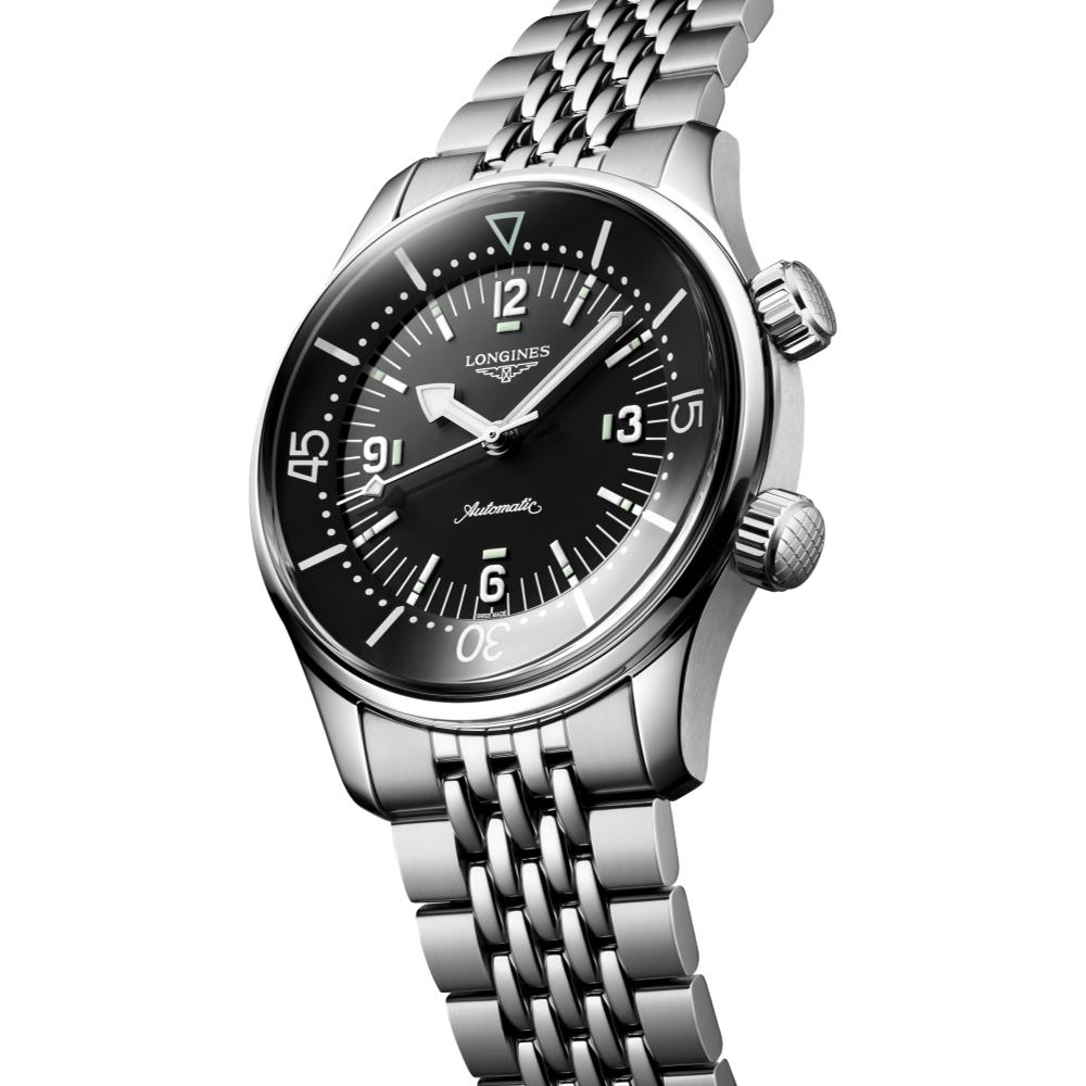 Legend Diver 39mm Automatic Watch - Black Dial with Stainless Steel Bracelet | Luxury Dive Watch for Men, Waterproof & Durable | Perfect for Scuba Diving, Swimming & Everyday Wear