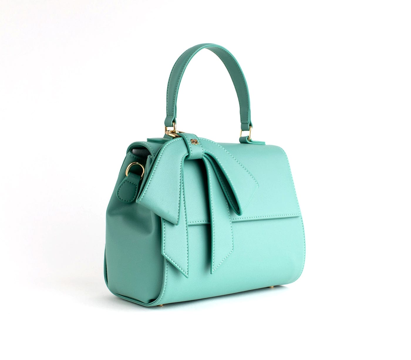 Vegan Leather Handbag for Women | Cottontail Crossbody Purse in Cyan | Ethical Fashion Accessory for Work, Travel & Everyday Use