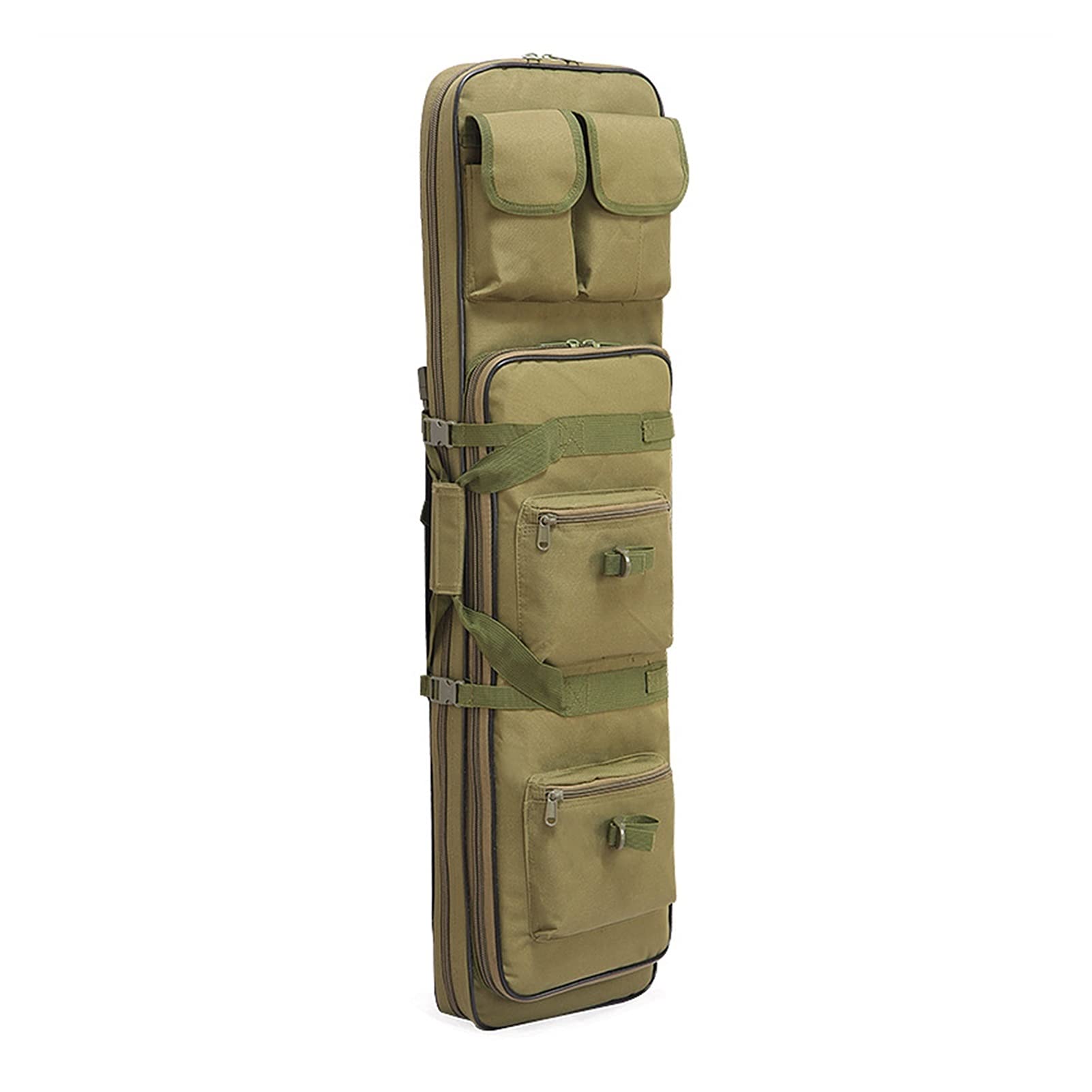 **Durable 100CM Military Green Fishing Rod Travel Bag - Camouflage Shoulder Gun Bag for Outdoor Fishing Gear - Portable 1M Letter Bag for Travel & Camping**
