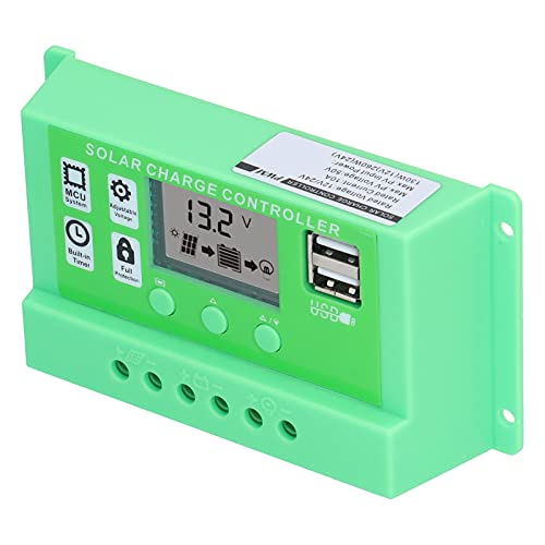 10A Solar Charge Controller with LCD Display - Overcharge/Overload Protection for Solar Panels | Ideal for Home, Business & Industrial Solar Power Systems