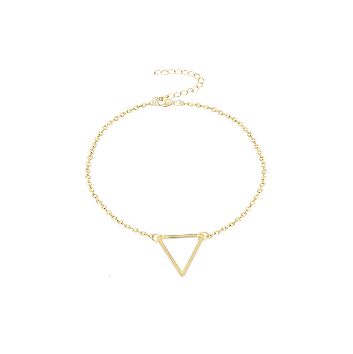 Women's Dainty Gold Chain Bracelet - Simple Layered Beaded Turquoise Bracelet with Charm Crystal Bar, Heart, Karma & Triangle Pearl Bracelets | Elegant Everyday Jewelry for Work, Date Night & Special Occasions