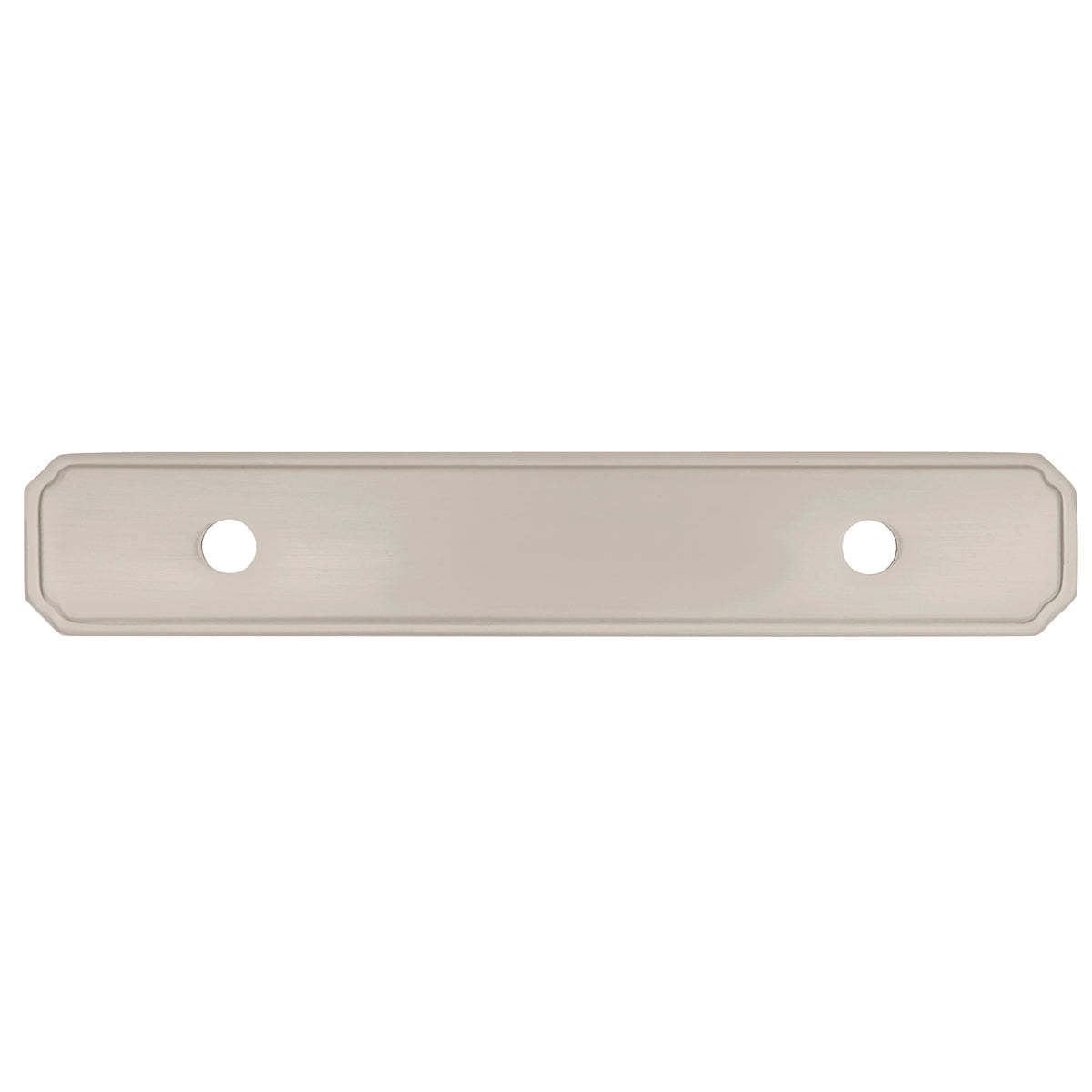 3 Inch Manor House Backplate - Satin Nickel Finish for Door Hardware - Perfect for Cabinets, Drawers & Home Decor