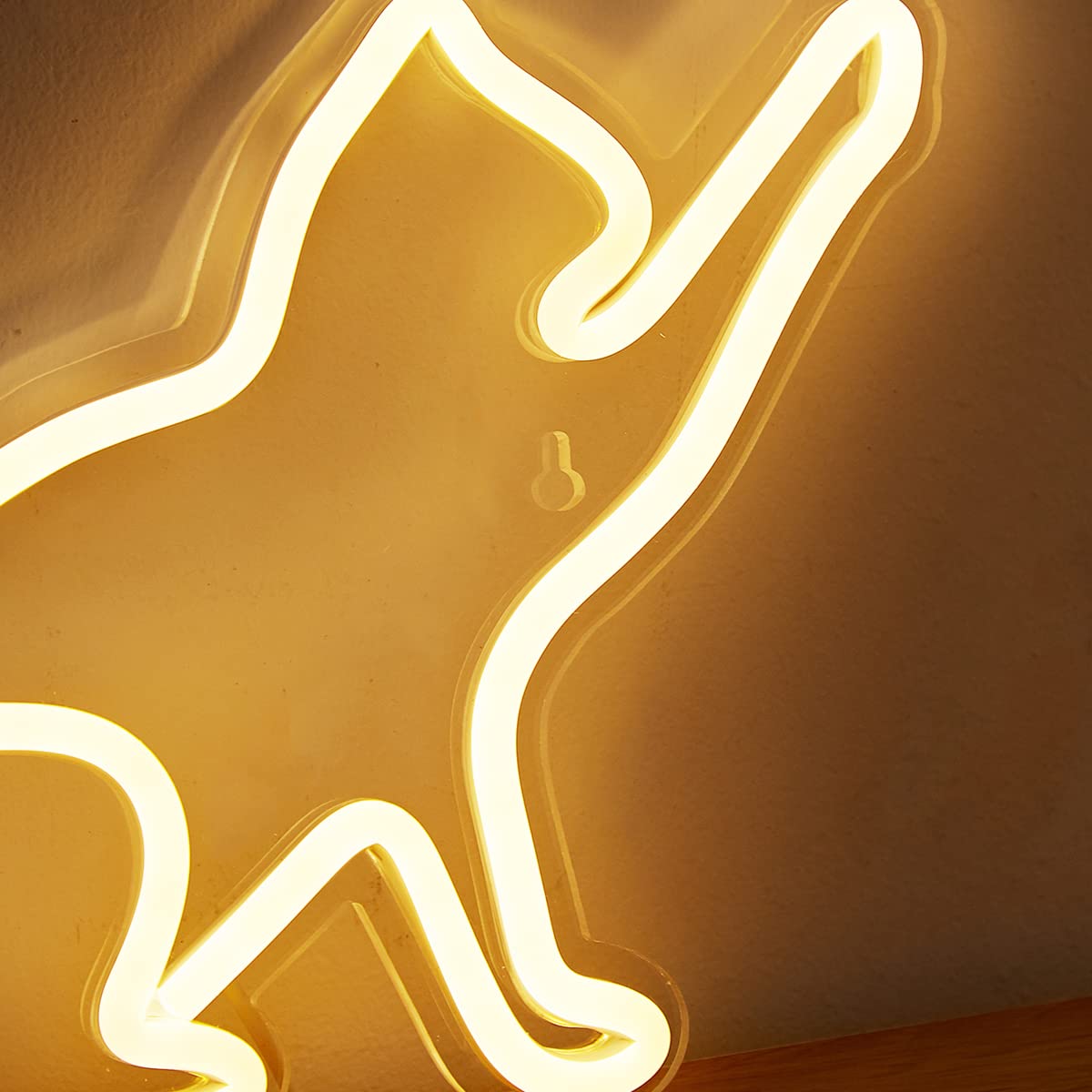 Cat LED Neon Sign - USB Powered 3D Wall Art Night Light for Bedroom & Living Room Decor - Warm White Neon Lamp - Perfect Holiday Gift for Kids, Girls & Cat Lovers (Great for Parties, Nursery & Home Decoration)