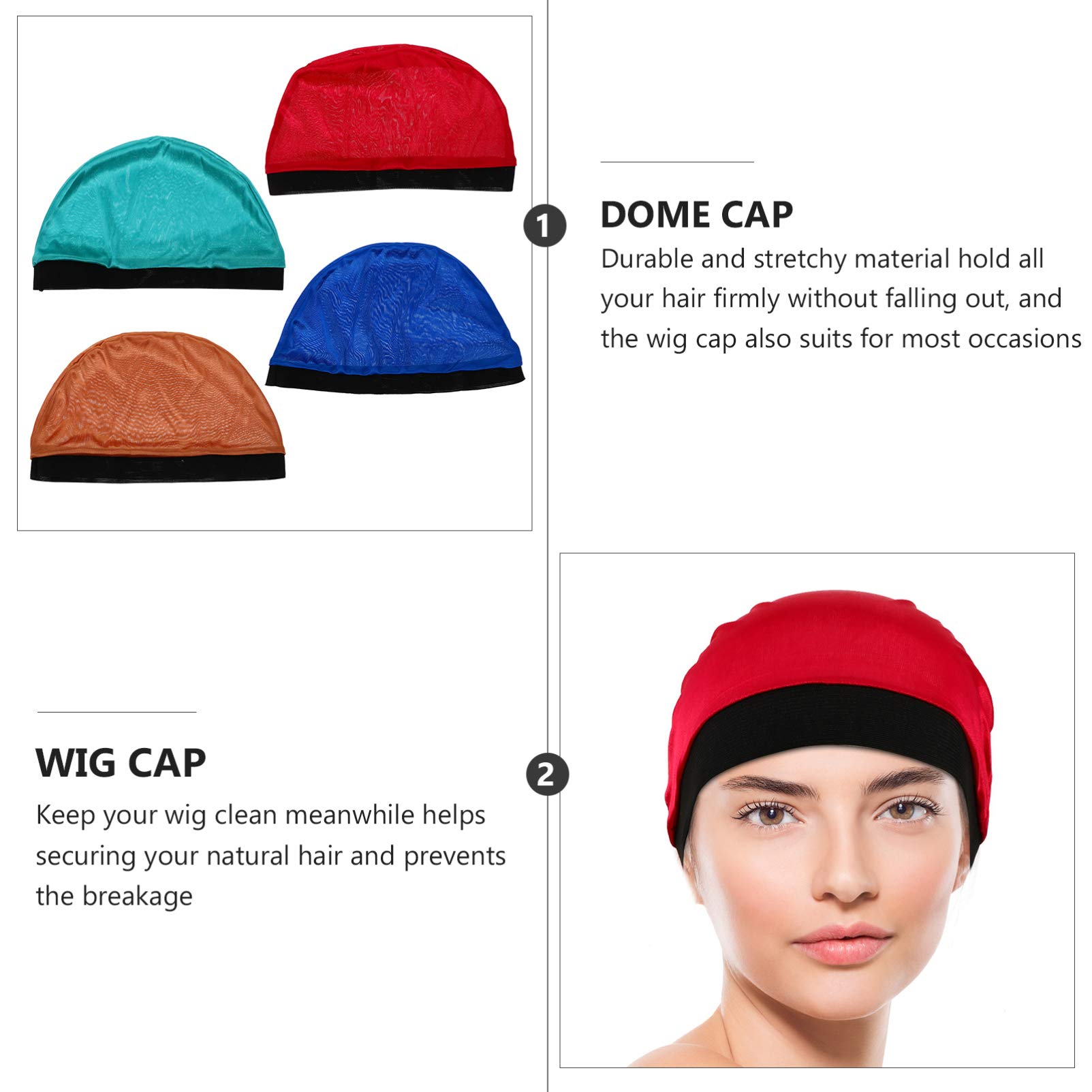 8 Pcs Wave Liner Wig Caps for Men - Breathable & Durable Hair Net for Wig Making, Styling & Cosplay - Perfect for Daily Use, Salon & Costume Parties