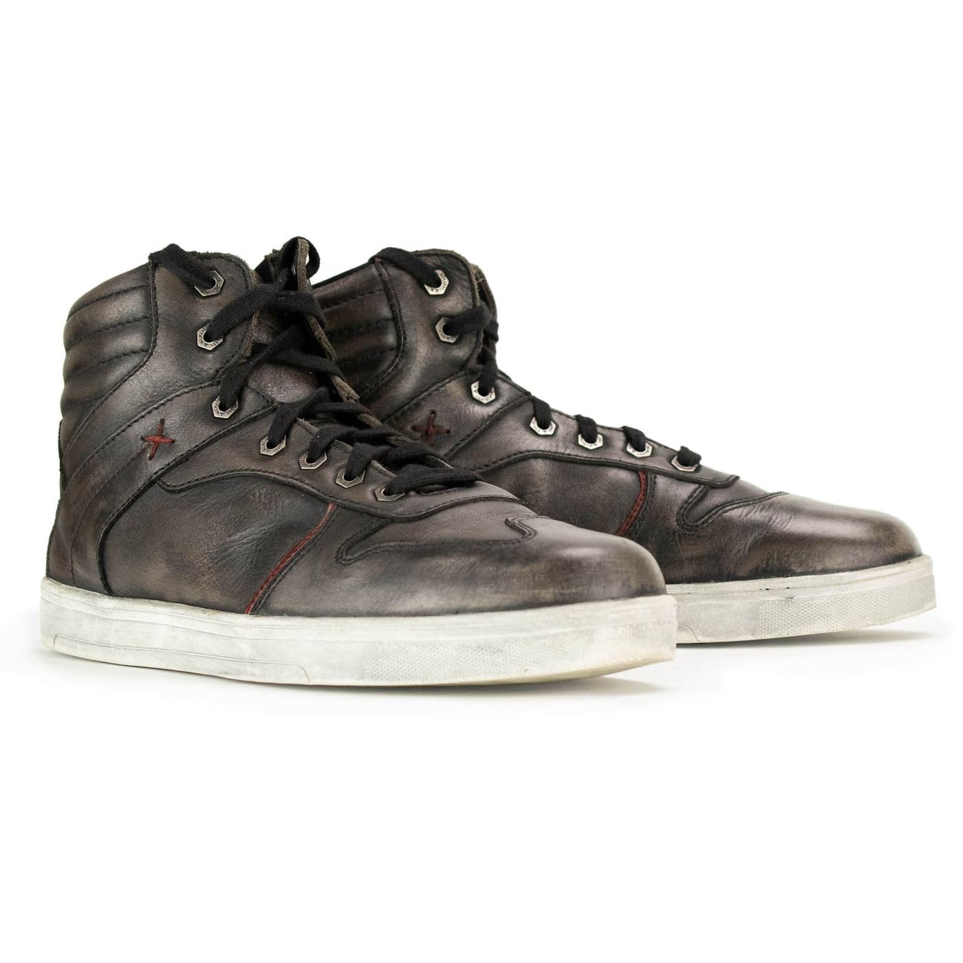 Milwaukee Leather Men's Motorcycle Shoes - Reinforced Street Biker Boots for Casual Riding (Leather/Suede/Canvas) Size 10 - Perfect for Urban Commuting & Weekend Cruising