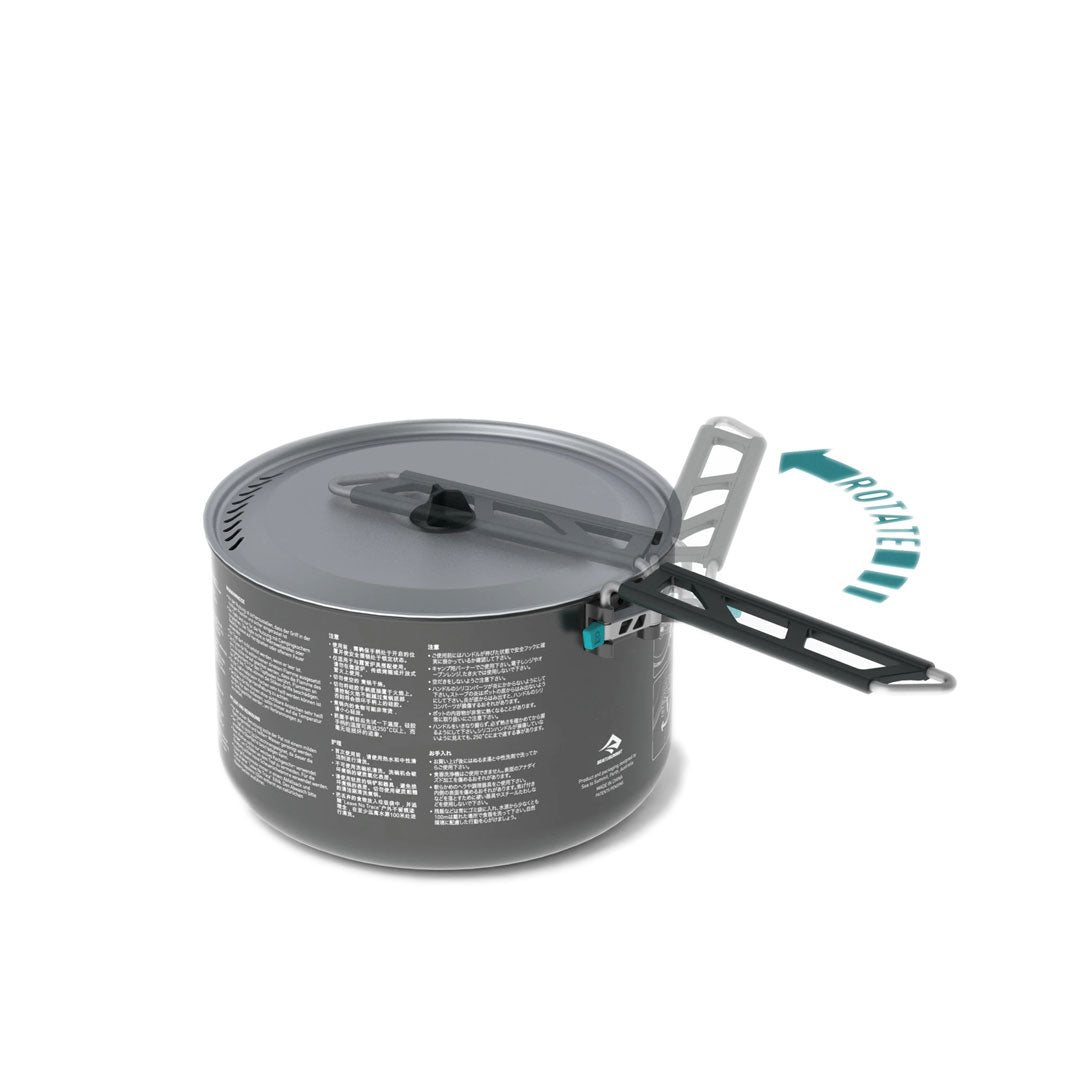 Sea To Summit Alpha Pot Cook Set 1.1L - Lightweight Camping Cookware for Backpacking, Hiking & Outdoor Adventures - Compact Cooking Pot with Lid for Camping Stove