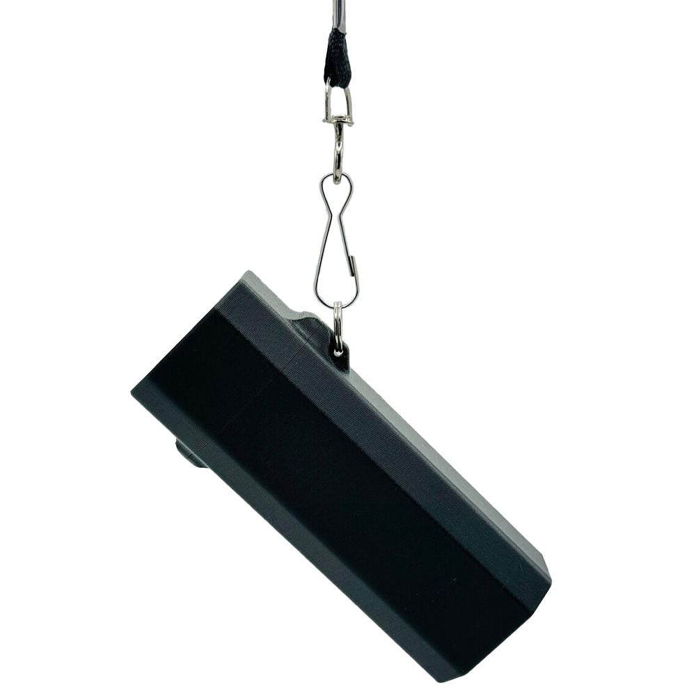34mm DecentBit Fingerboard Pod with Lanyard - Perfect for Skateboard Tricks, Office Stress Relief & Portable Finger Skateboarding Fun