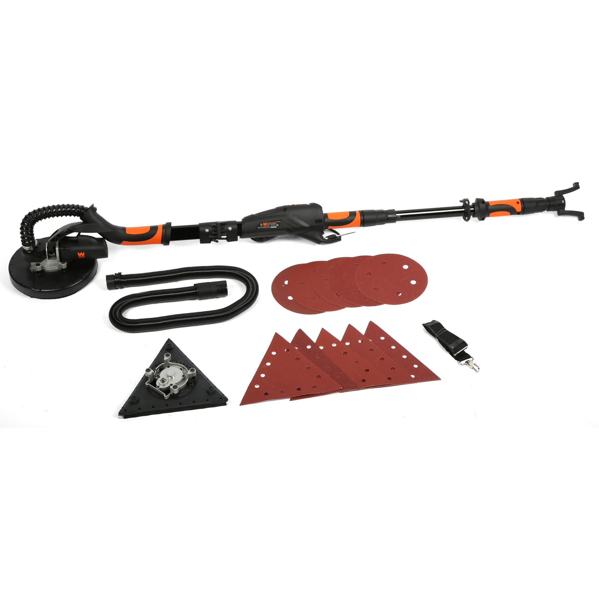 WEN DW5084 5 Amp 2-in-1 Variable Speed Drywall Sander with Dual Head & 15ft Dust Hose - Perfect for Drywall Repair, Sanding Walls & Ceilings, DIY Home Renovation Projects