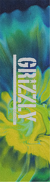 Grizzly Griptape Tie Dye Stamp (Yellow) - Premium Skateboard Grip Tape for Enhanced Board Control - Perfect for Street Skating, Park Riding & Skateboard Customization