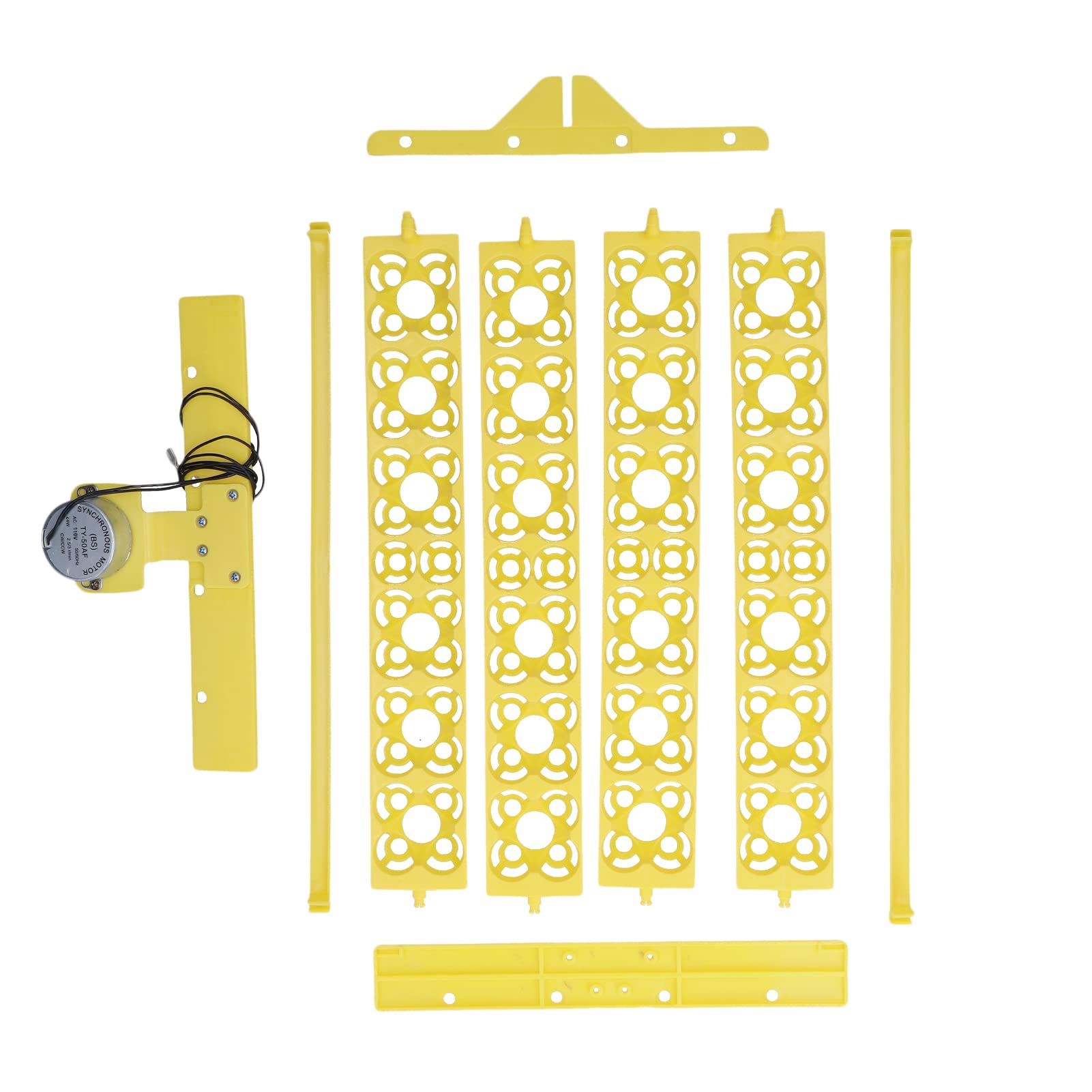 HERCHR 24 Egg Incubator with Automatic Turning - 110V Small Egg Hatcher with Four Leaf Flower Design - Perfect for Chicken, Duck, Quail & Poultry Farming at Home or School Projects