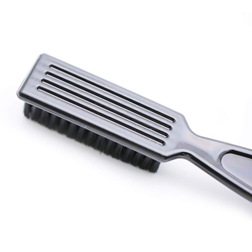 WBTY Professional Barber Brush - Fade Comb Scissors Cleaning Tool with Nylon Bristles & Vintage Oil Head Design | Perfect for Salon Haircuts, Beard Trimming & Styling Tools Maintenance