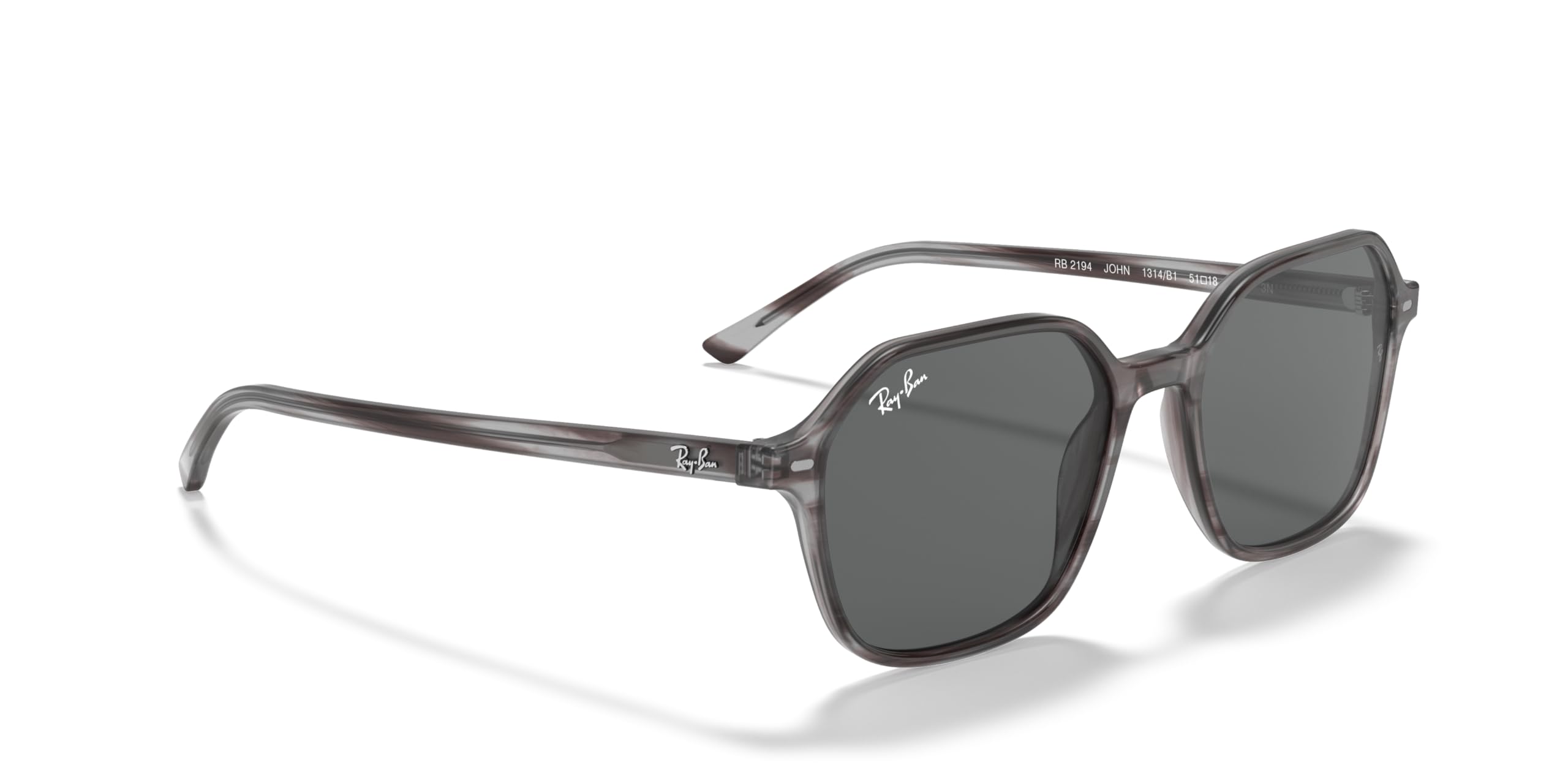 Ray-Ban RB2194 John Square Sunglasses - Polarized UV Protection, Classic Aviator Style for Men & Women - Perfect for Driving, Travel & Outdoor Activities
