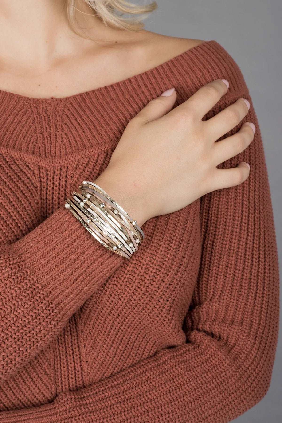Vibrant Leather Multi Strand Bracelet for Women - Stylish Boho Handmade Jewelry Gift for Everyday Wear & Special Occasions