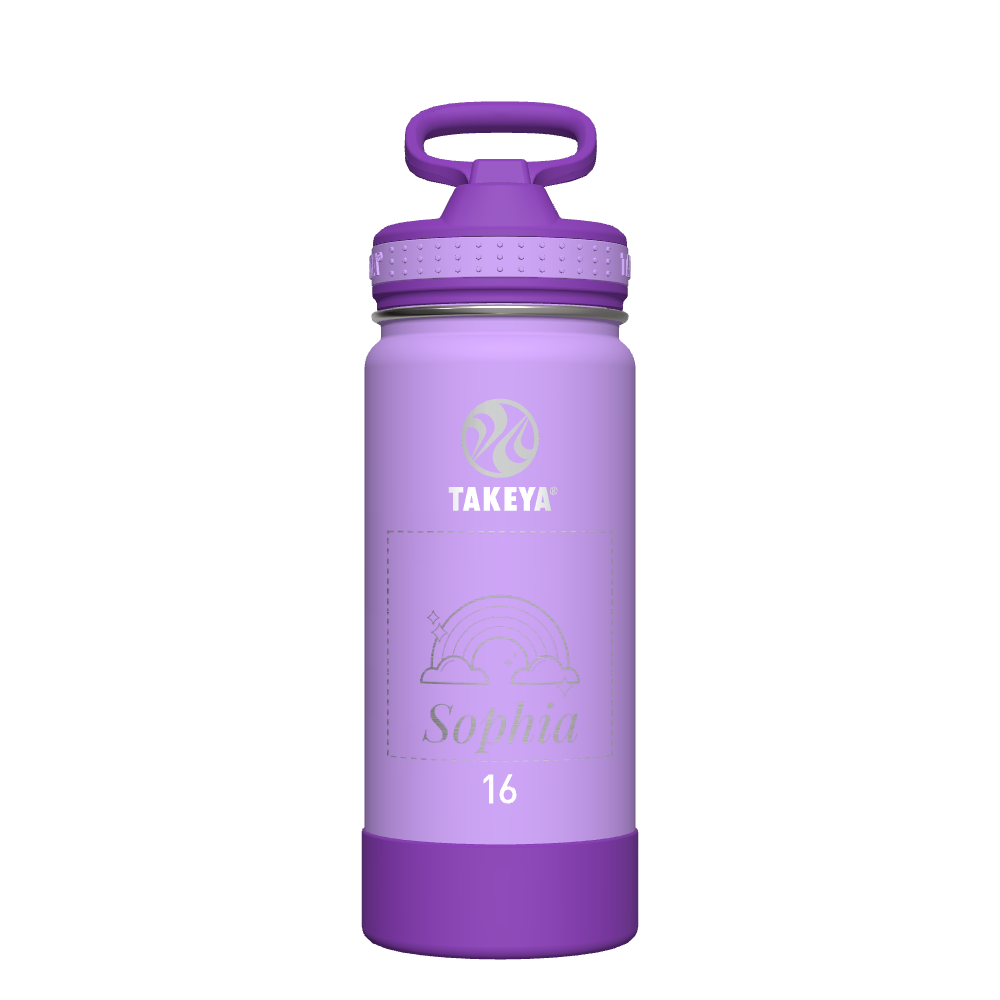 Custom Kids Water Bottle with Straw Lid - BPA Free, Leak Proof & Easy to Clean - Perfect for School, Sports & Outdoor Activities