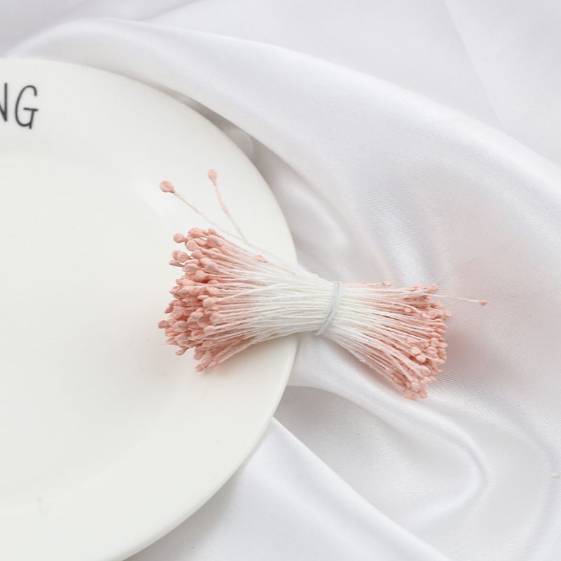 2mm Flat Head Matte Malt Stamen Flower Heart - Perfect for DIY Floral Arrangements, Wedding Bouquets, and Home Decor