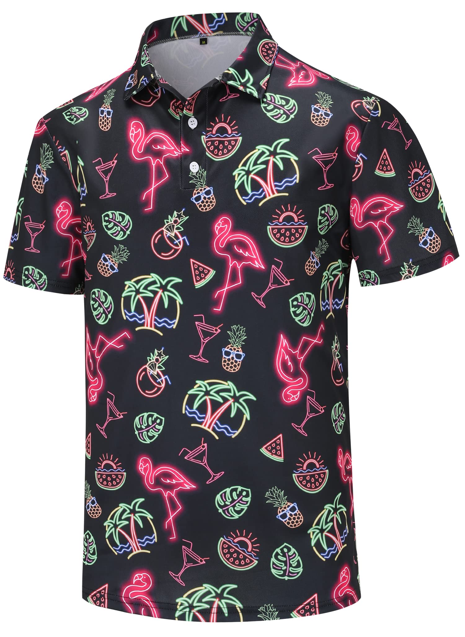 Men's Dry Fit Golf Shirts - Breathable Short Sleeve Funny Polo Shirts for Golf & Casual Wear | Perfect for Golf Courses, Weekend Outings & Summer Activities