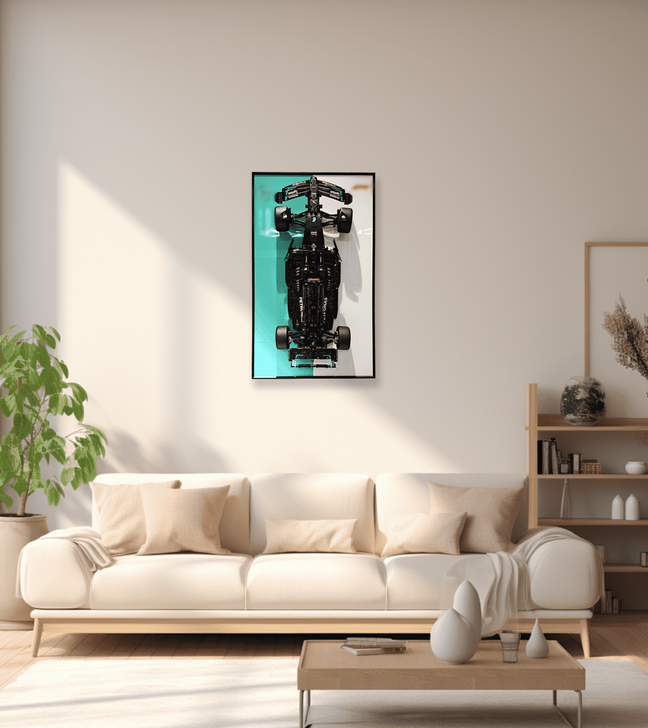 LEGO Technic™ Mercedes AMG F1 W14 E Performance (42171) Wall Mount Display Stand - Premium Car Model Holder for Home & Office Decor, Gift for F1 Racing Fans