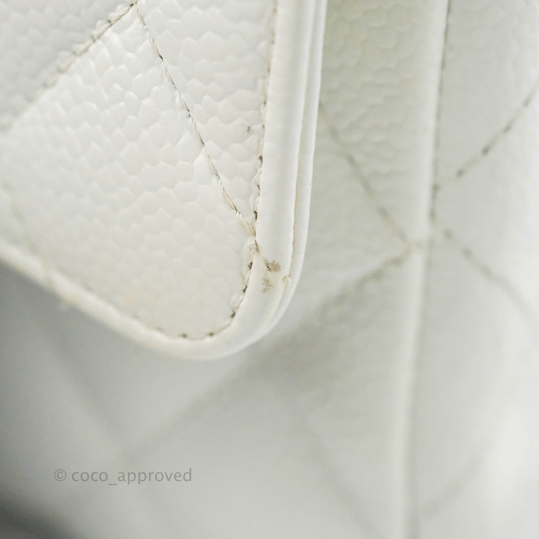 Chanel Classic M/L Medium Double Flap Bag in White Caviar Leather with Silver Hardware - Perfect for Luxury Fashion, Evening Events & Designer Handbag Collection