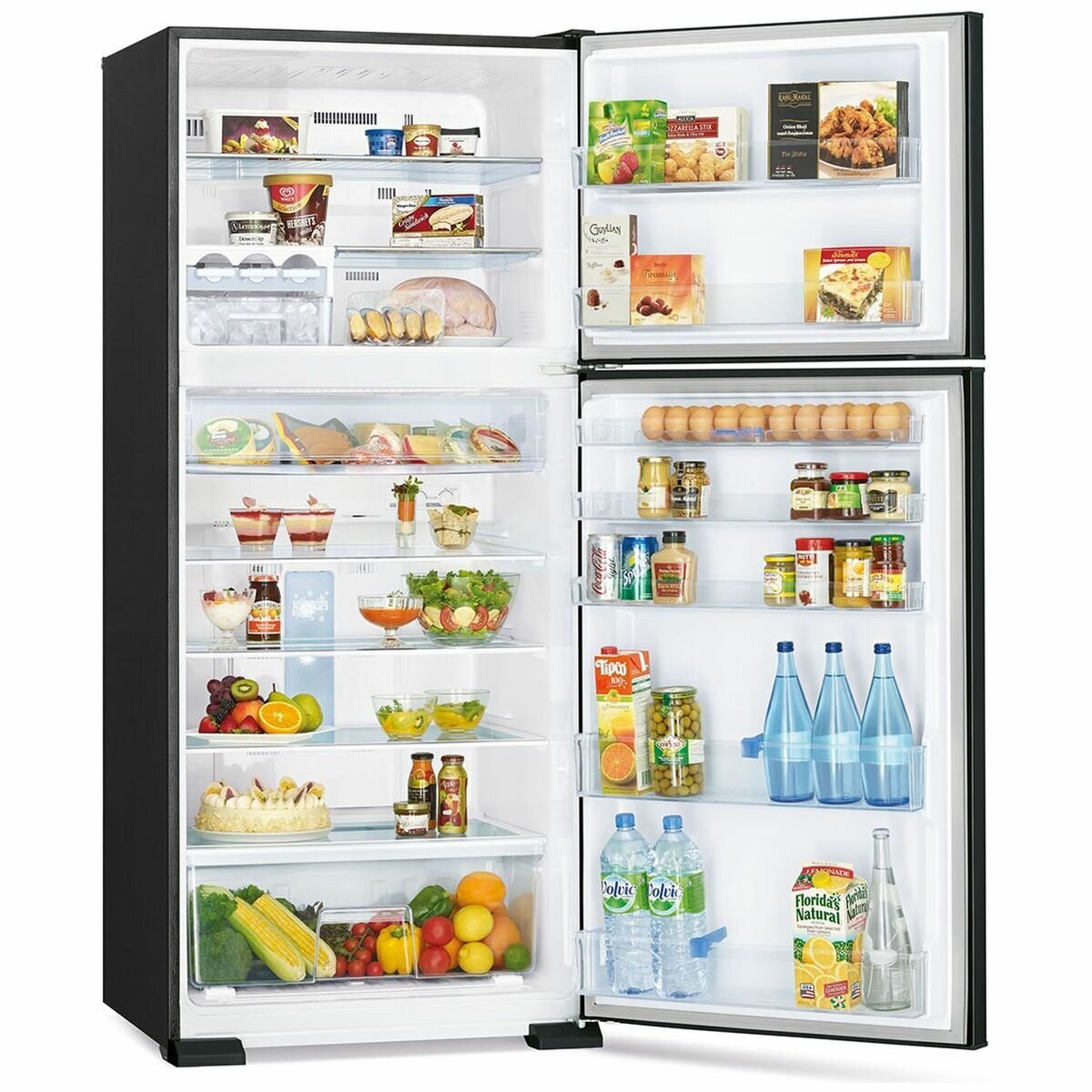 Mitsubishi Electric 505L Top Mount Refrigerator MR 505ER SB A - Energy Efficient Large Capacity Fridge for Home & Restaurant Use