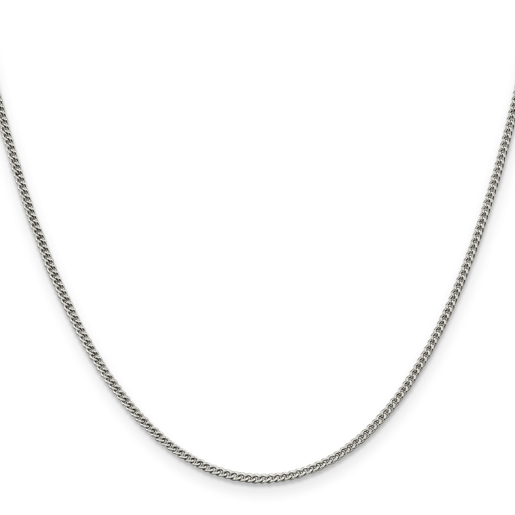 .925 Sterling Silver Curb Chain Necklace, Bracelet or Anklet Set - Durable & Hypoallergenic Jewelry for Men & Women - Perfect for Gifts, Everyday Wear & Special Occasions