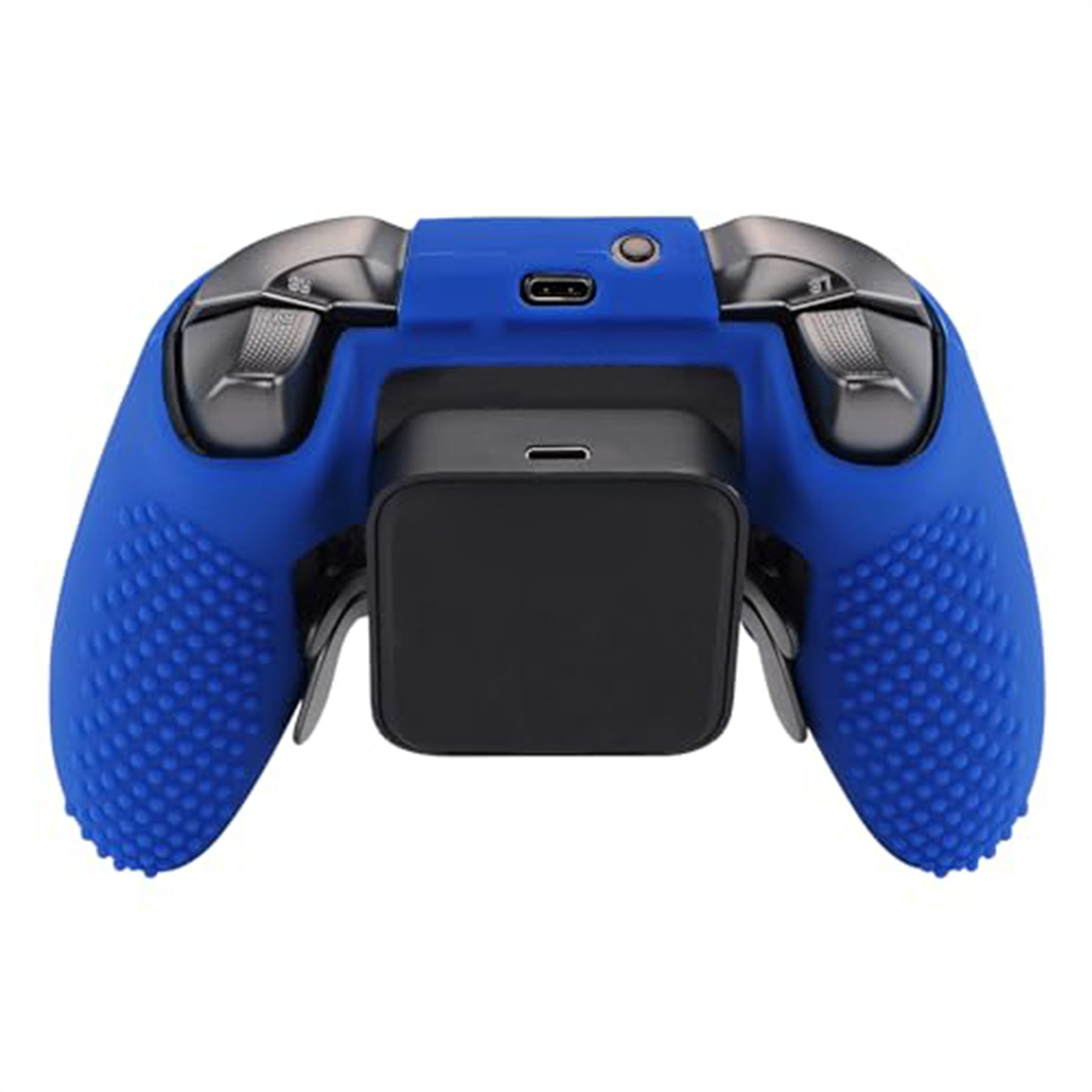 eXtremeRate PlayVital Anti-Slip Silicone Case with Thumb Grips for Xbox One Elite Series 2 & Elite 2 Core Controller - Blue | Protective Cover for Enhanced Grip & Comfort | Perfect for Gaming, Streaming & Competitive Play