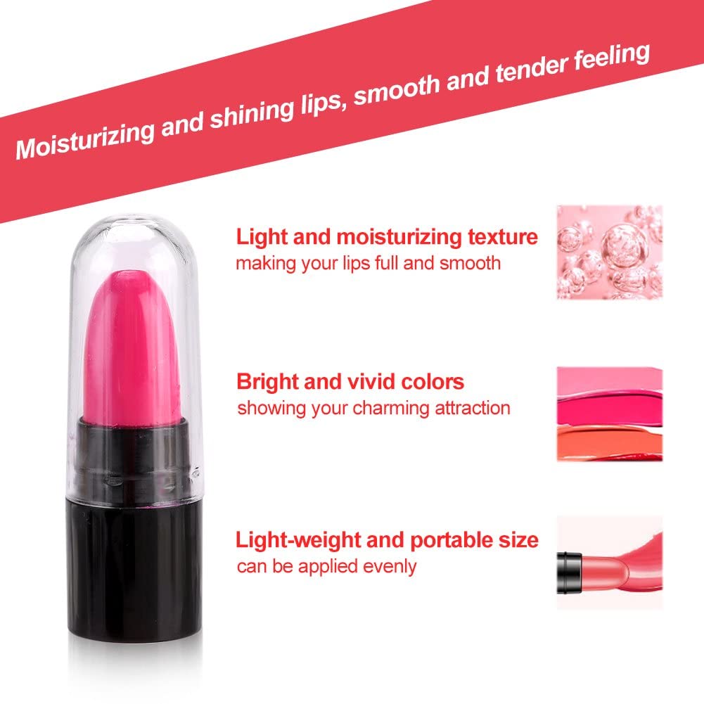 Nyamah Matte Lipstick Set - 12 Long Lasting Waterproof Mini Lipsticks for Women, Vegan & Cruelty-Free Lipstick Sampler - Perfect for Travel, Parties & Everyday Wear