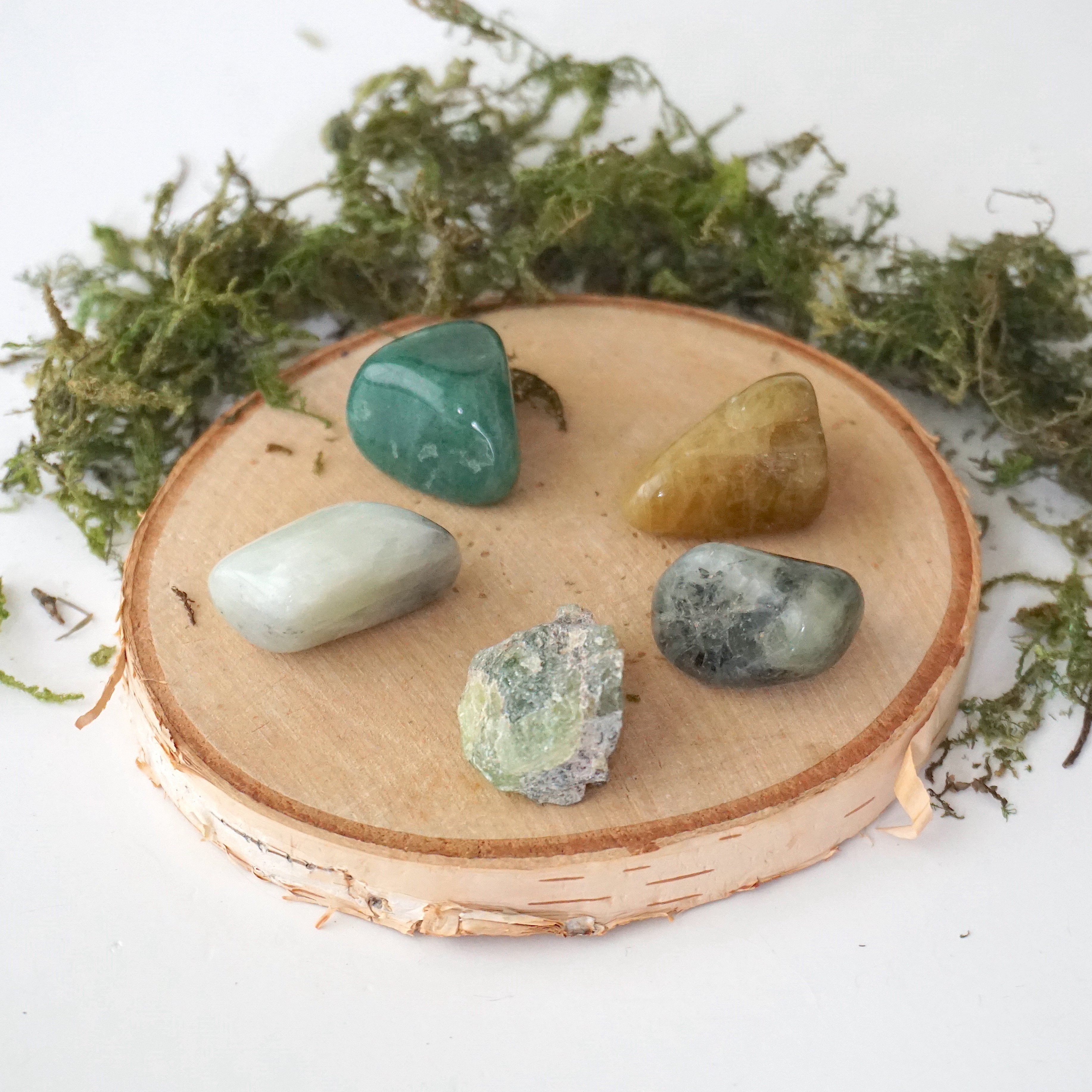 New Beginnings Crystals Healing Stones Bundle - Natural Gemstone Collection for Meditation, Reiki & Energy Healing | Perfect for Spiritual Gifts, Home Decor & Chakra Balancing