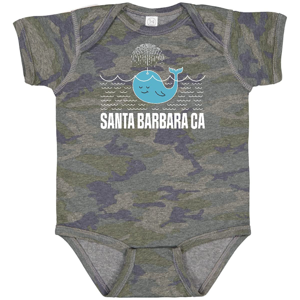 Inktastic Santa Barbara California Beach Vacation Baby Bodysuit - Cute Infant Onesie for Beach Trips, Family Vacations & Holiday Photos | Soft Cotton Baby Gift for Boys & Girls