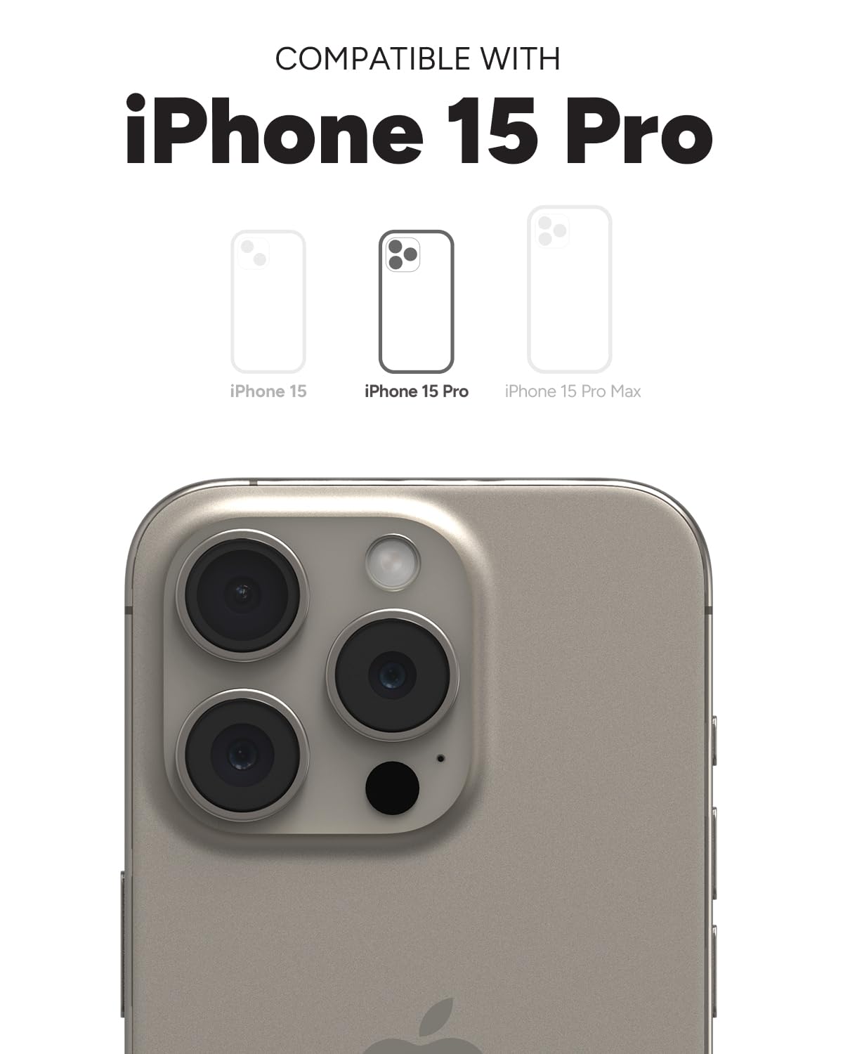 Mophie Juice Pack iPhone 15 Pro Battery Case - 50% Extra Battery Life | 6ft Drop Protection | Eco-Friendly Design (Black) - Perfect for Travel, Outdoor Adventures & Daily Commute