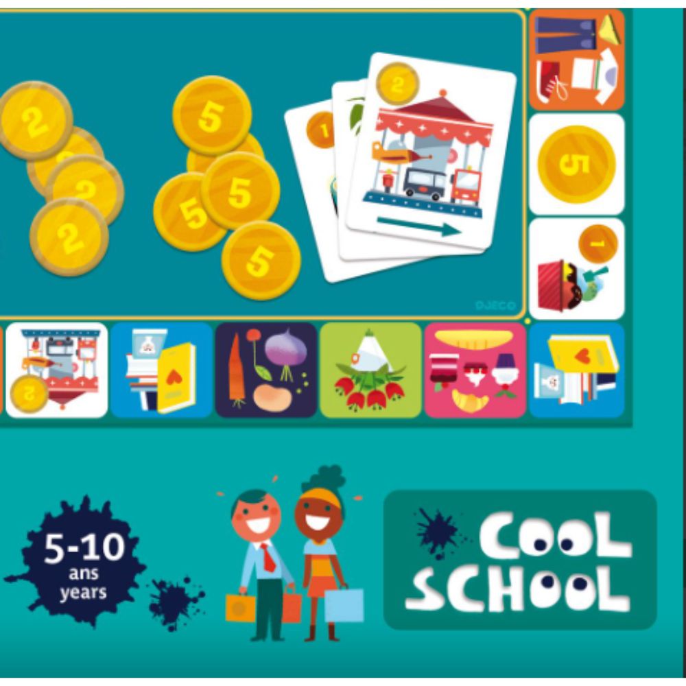 Djeco Little Market Shopping Game for Kids Ages 4+ - Fun Educational Board Game for Preschool Learning & Family Game Night
