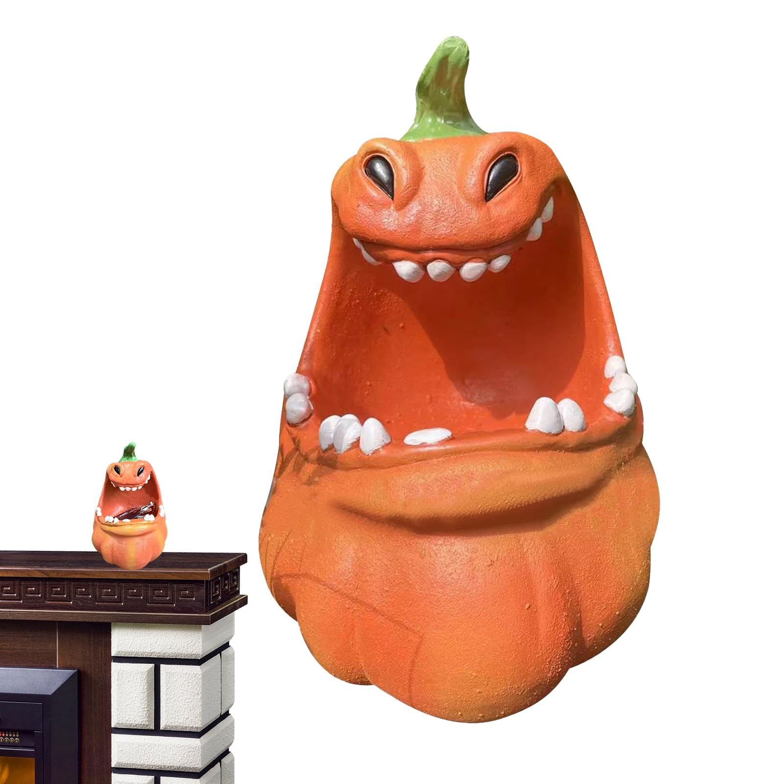Halloween Resin Candy Bowl - Scary Snack Storage Container, Party Serving Tray, Decorative Statue & Chocolate Box Holder for Halloween Party Decorations & Home Decor