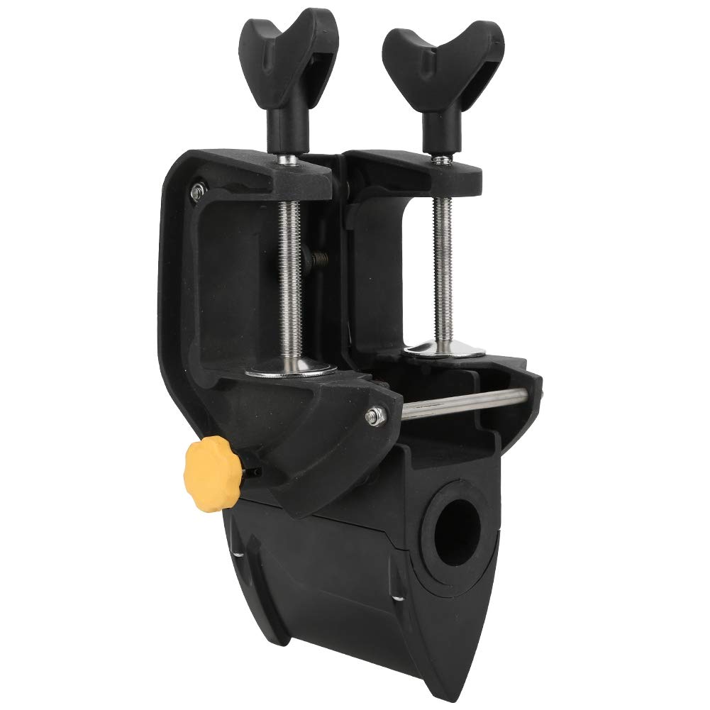 **Black Outboard Motor Bracket - Heavy Duty Electric Thruster Mount for Boats & Kayaks - Perfect for Marine Engine Auxiliary Support & Water Sports**